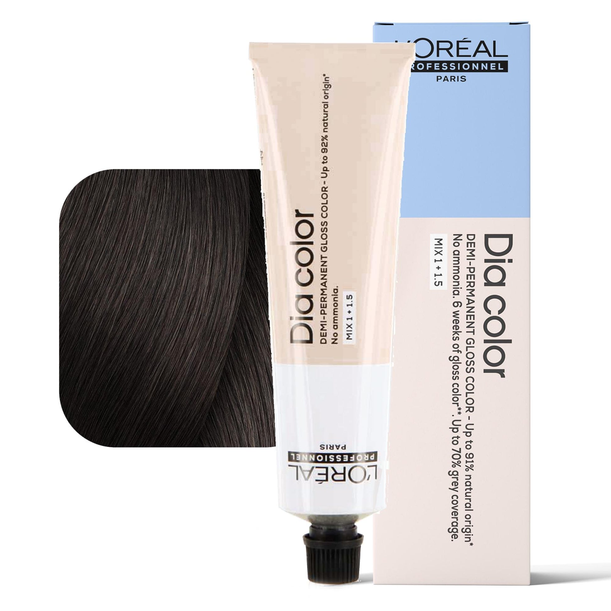 Loreal Dia Color Tintura per Capelli Gloss Demi-Permanente - 5.18