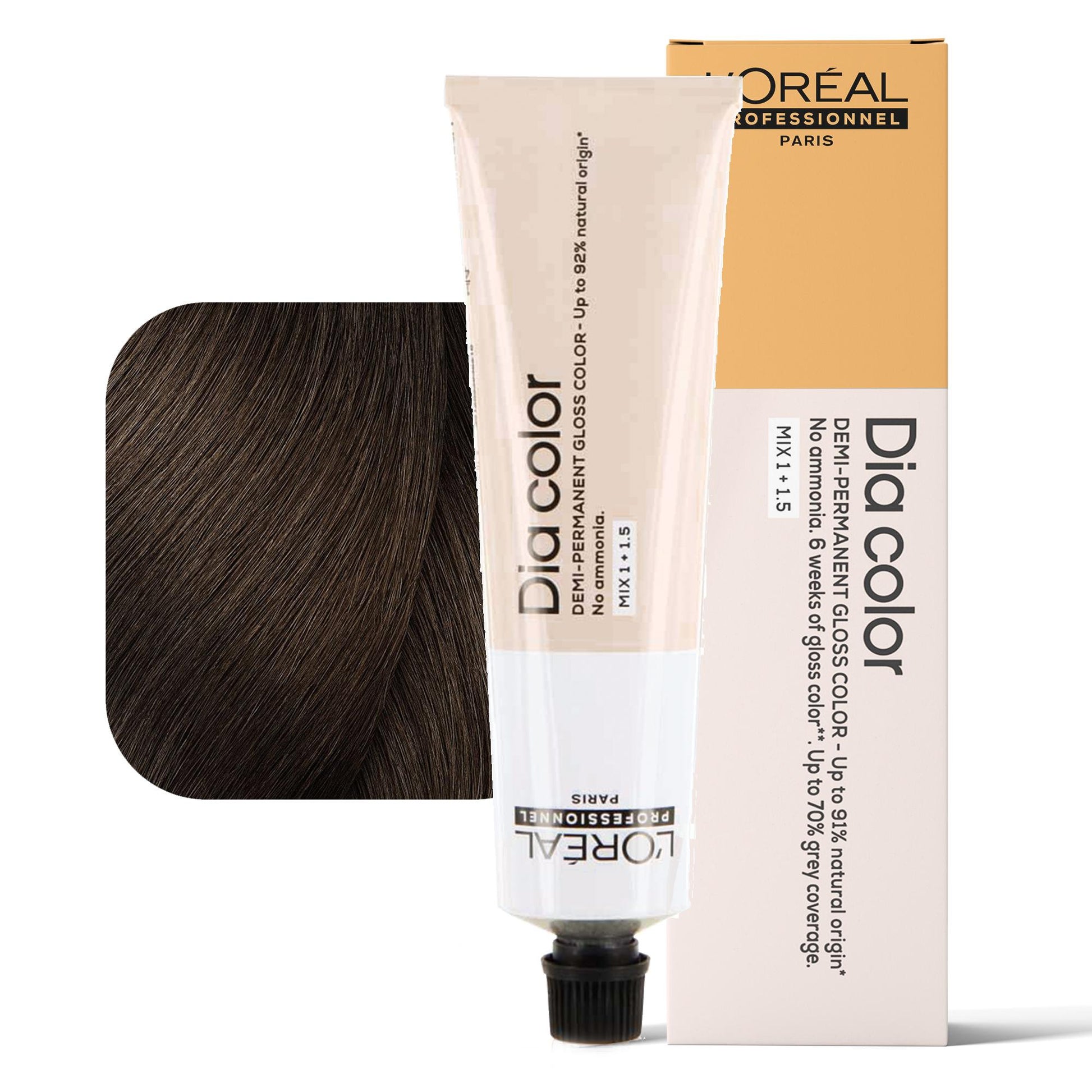 Loreal Dia Color Tintura per Capelli Gloss Demi-Permanente - 5.35