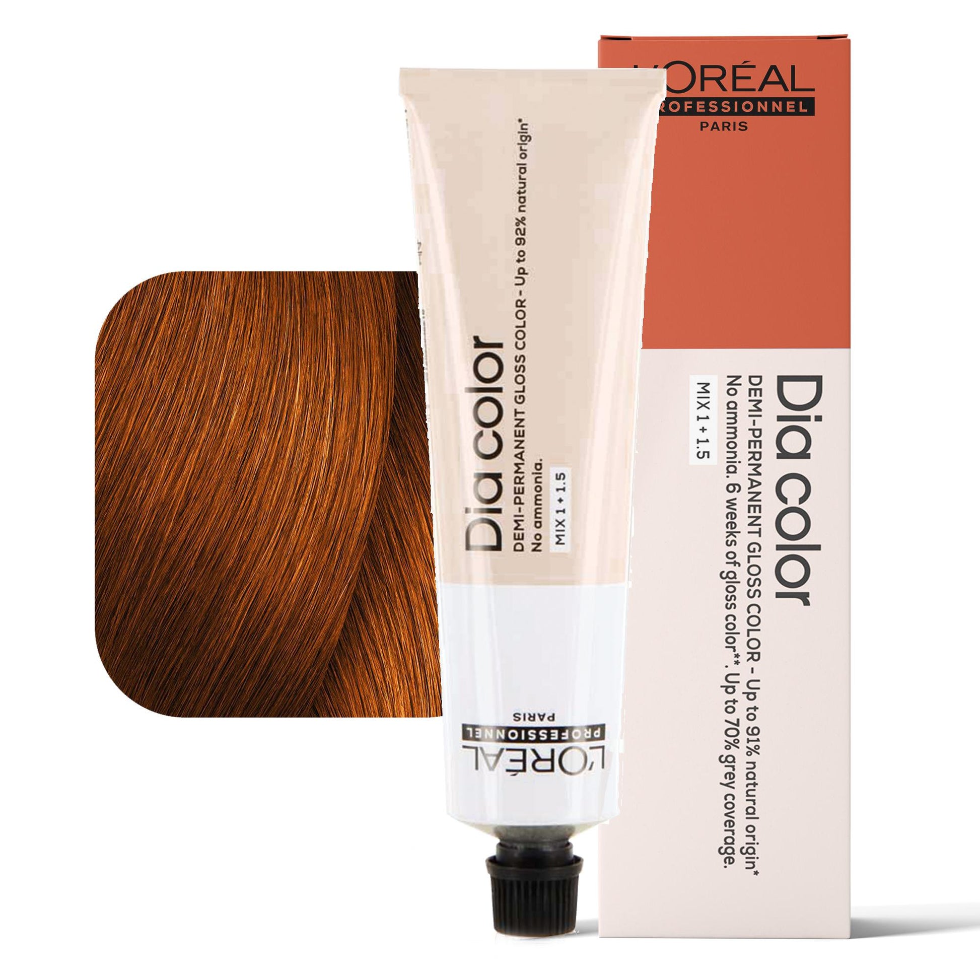 Loreal Dia Color Tintura per Capelli Gloss Demi-Permanente - 6.45
