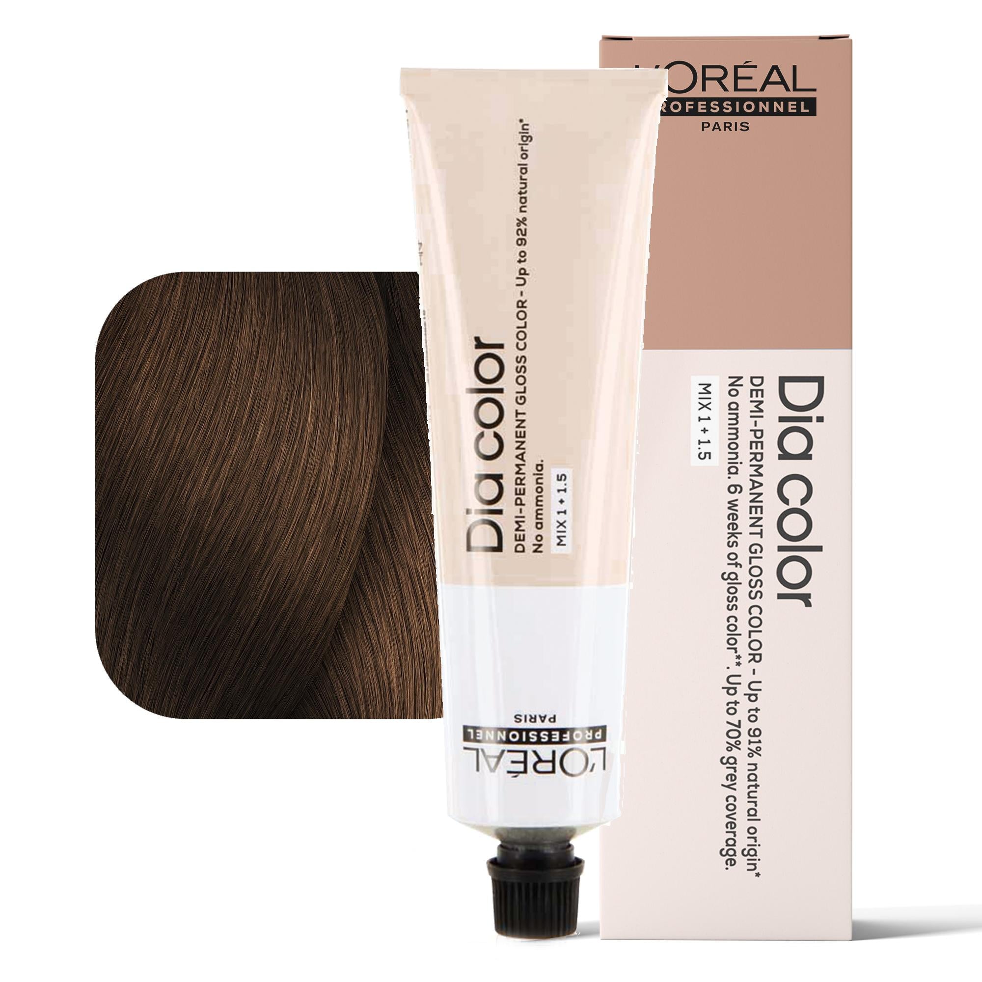 Loreal Dia Color Tintura per Capelli Gloss Demi-Permanente - 6.84
