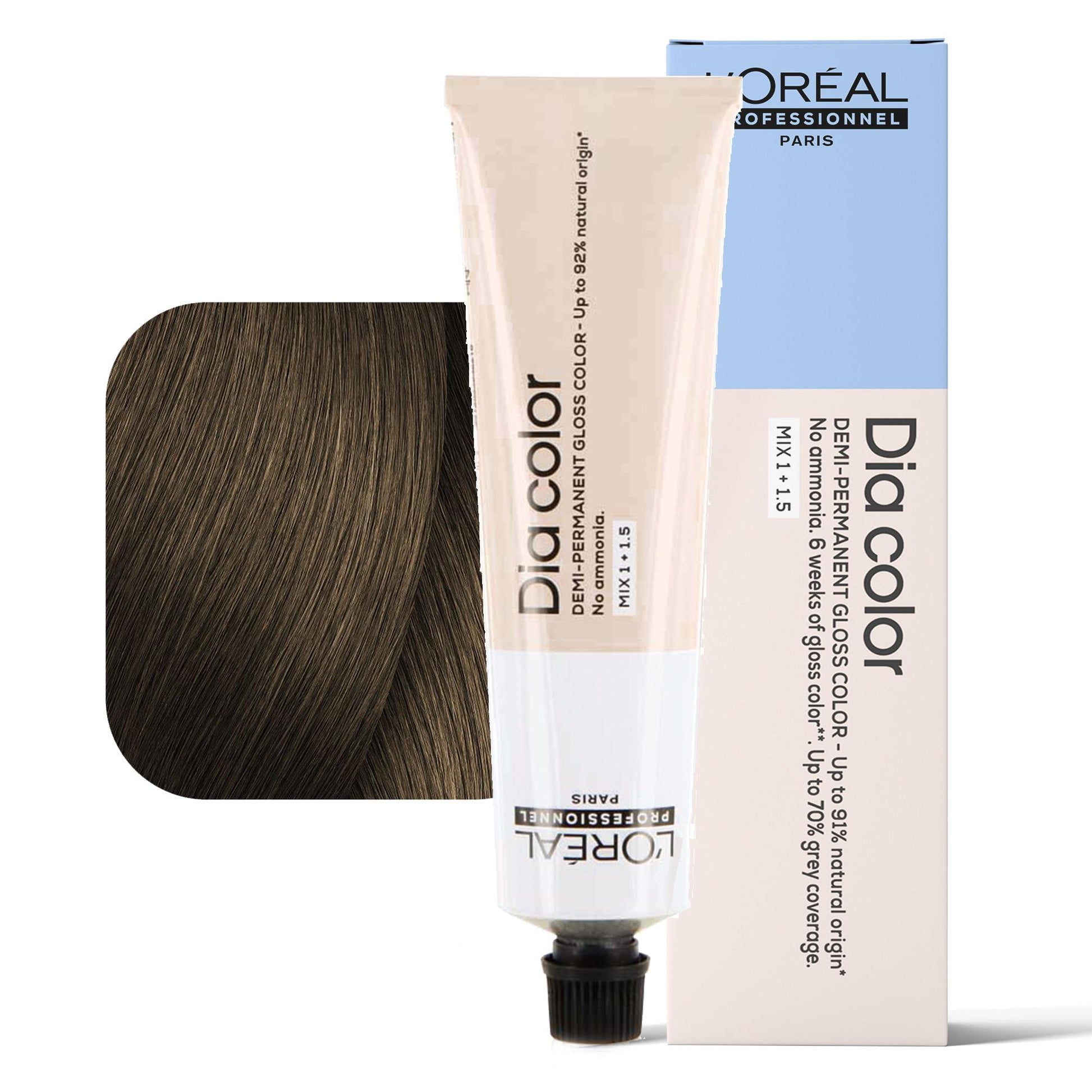 Loreal Dia Color Tintura per Capelli Gloss Demi-Permanente - 7.18