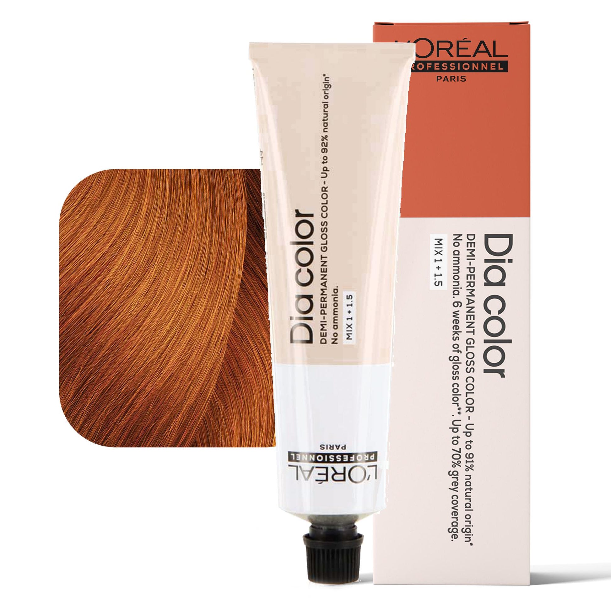 Loreal Dia Color Tintura per Capelli Gloss Demi-Permanente - 7.44