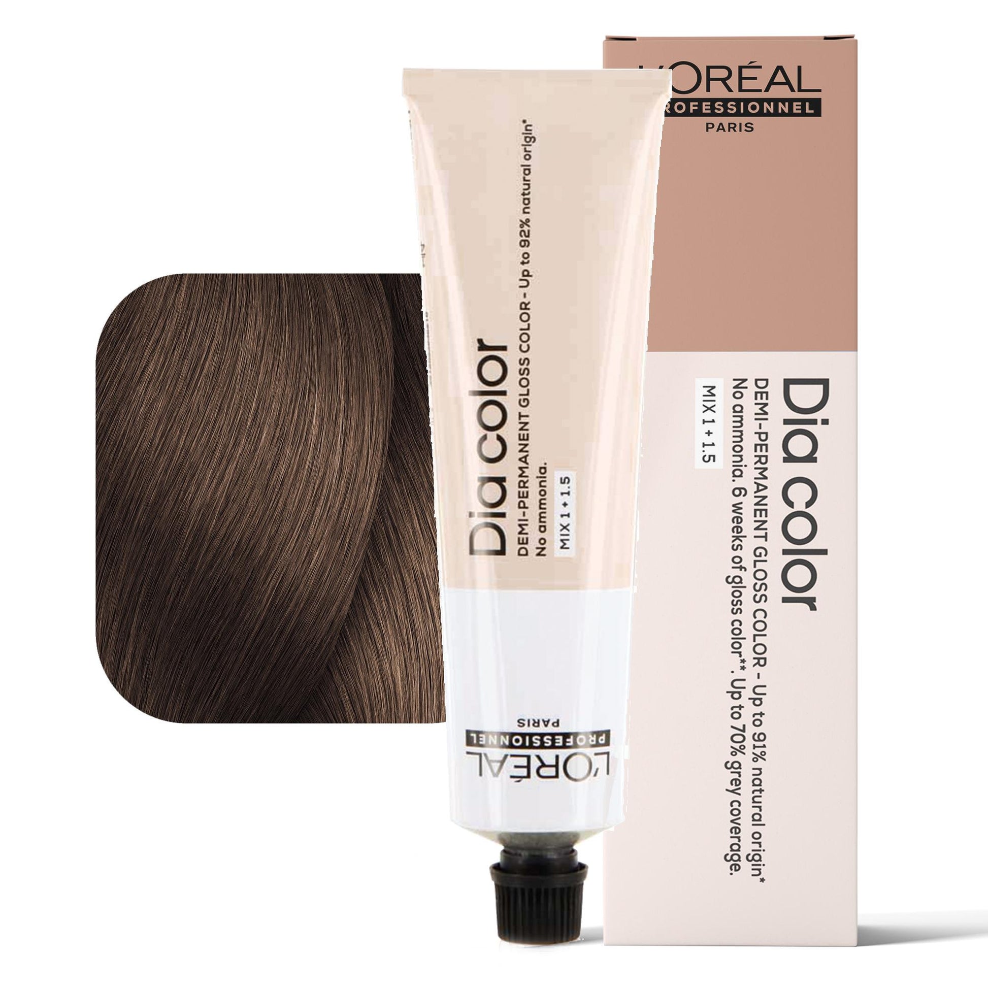 Loreal Dia Color Tintura per Capelli Gloss Demi-Permanente - 7.8