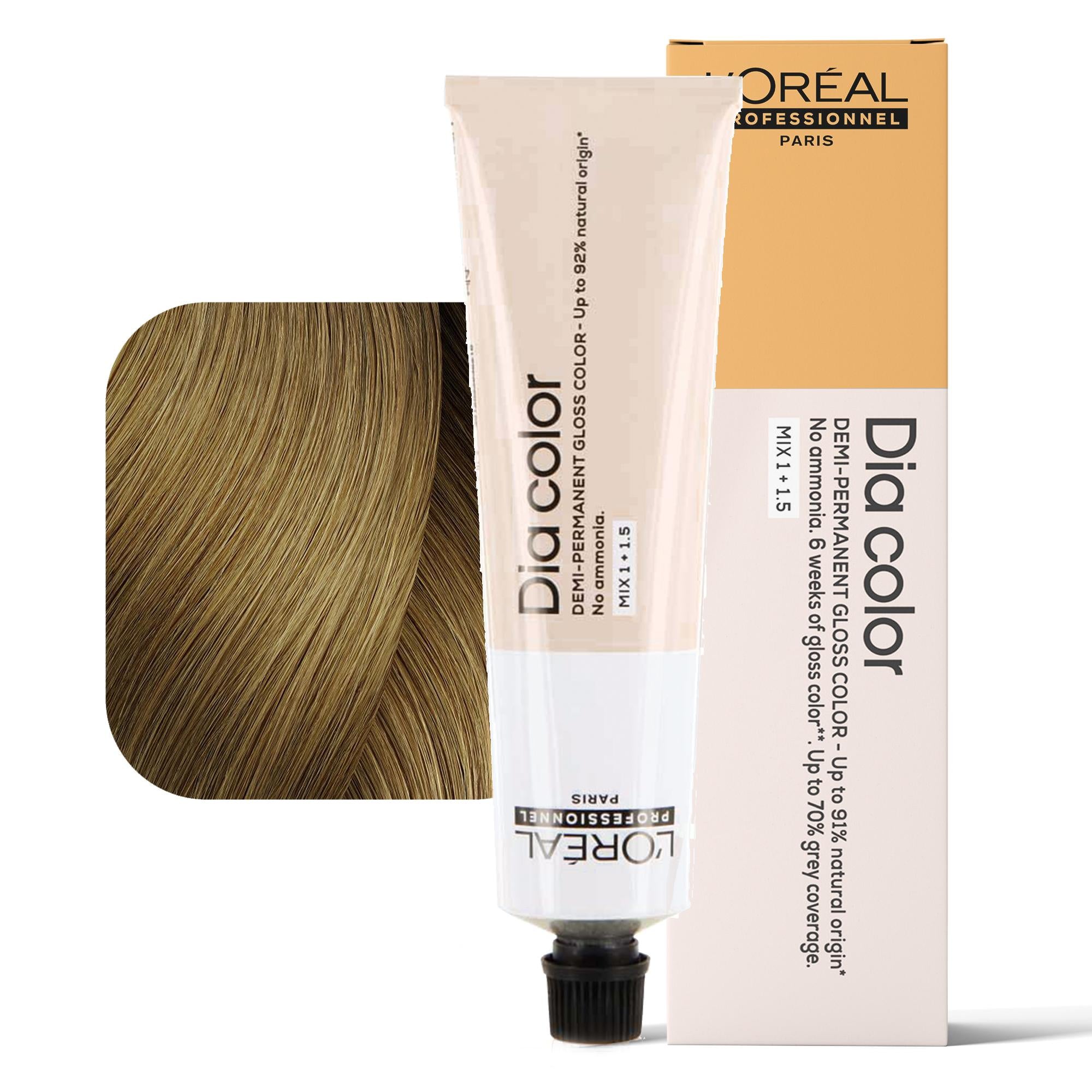 Loreal Dia Color Tintura per Capelli Gloss Demi-Permanente - 8.3