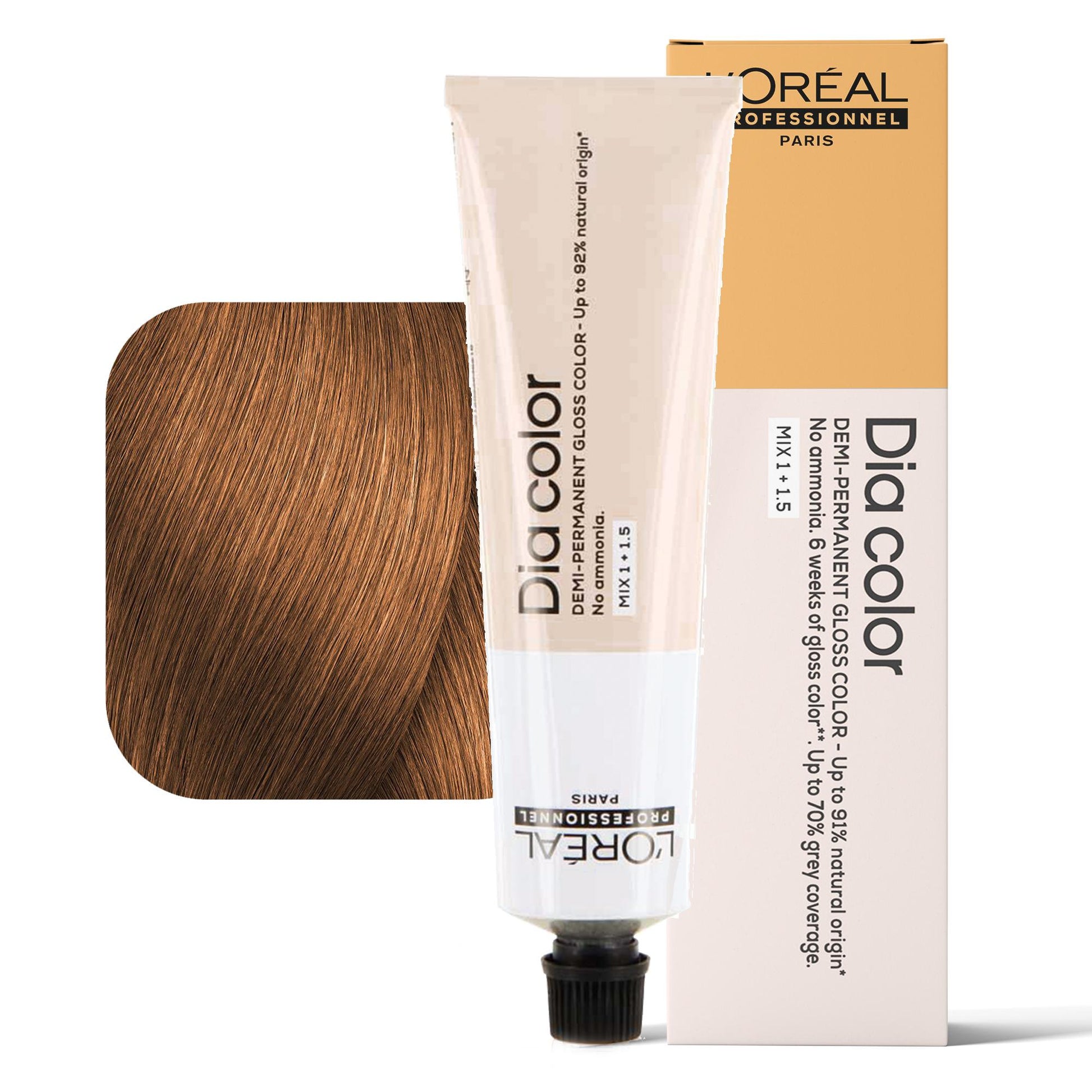 Loreal Dia Color Tintura per Capelli Gloss Demi-Permanente - 8.34