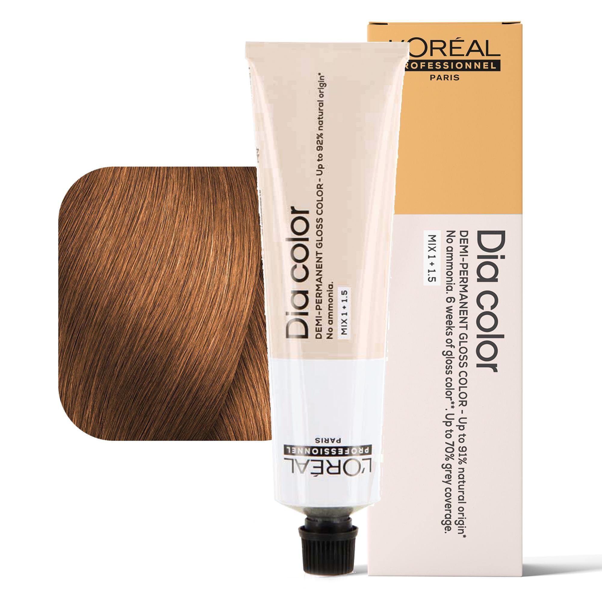 Loreal Dia Color Tintura per Capelli Gloss Demi-Permanente - 8.34