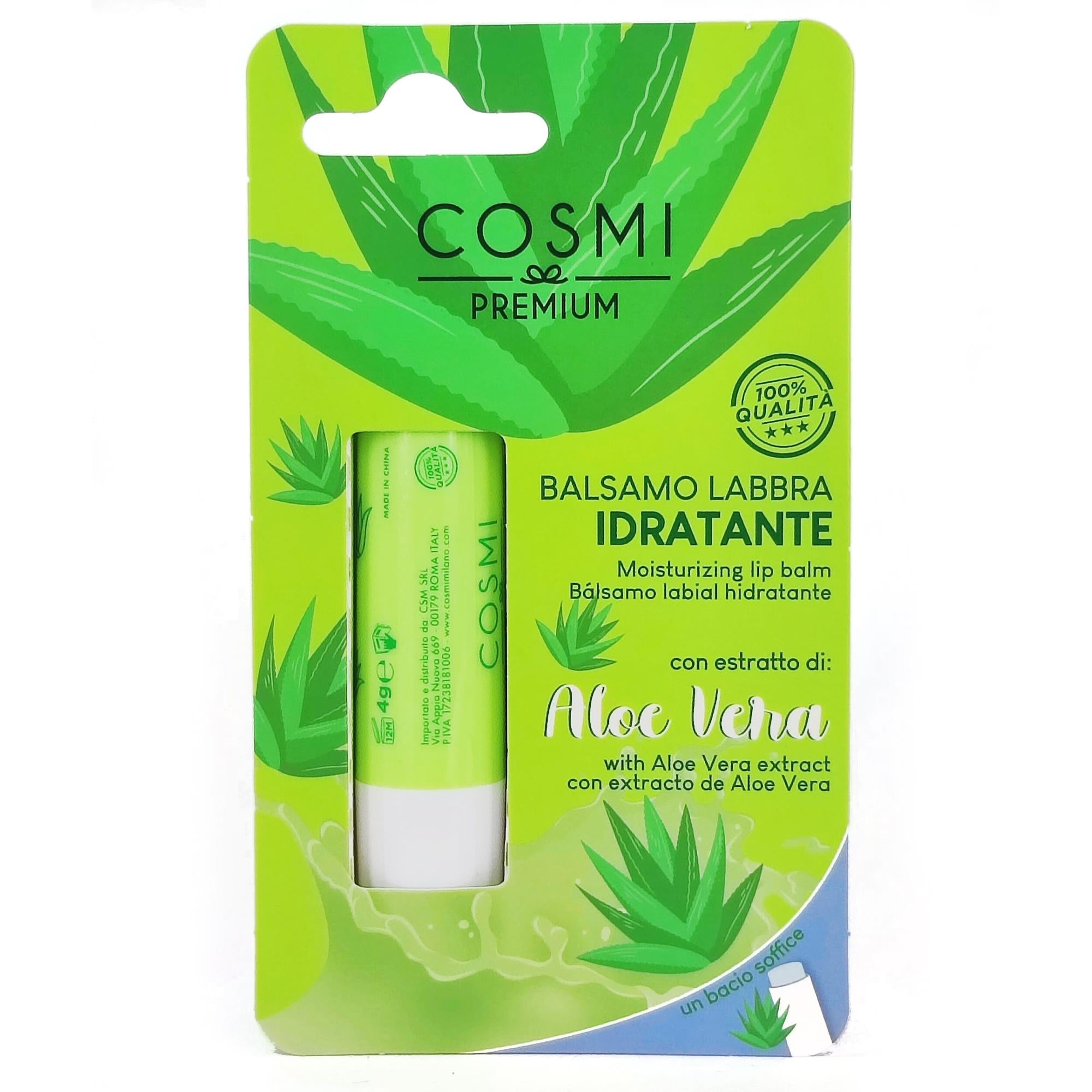 Cosmi Balsamo Labbra Idratante Stick - Aloe Vera