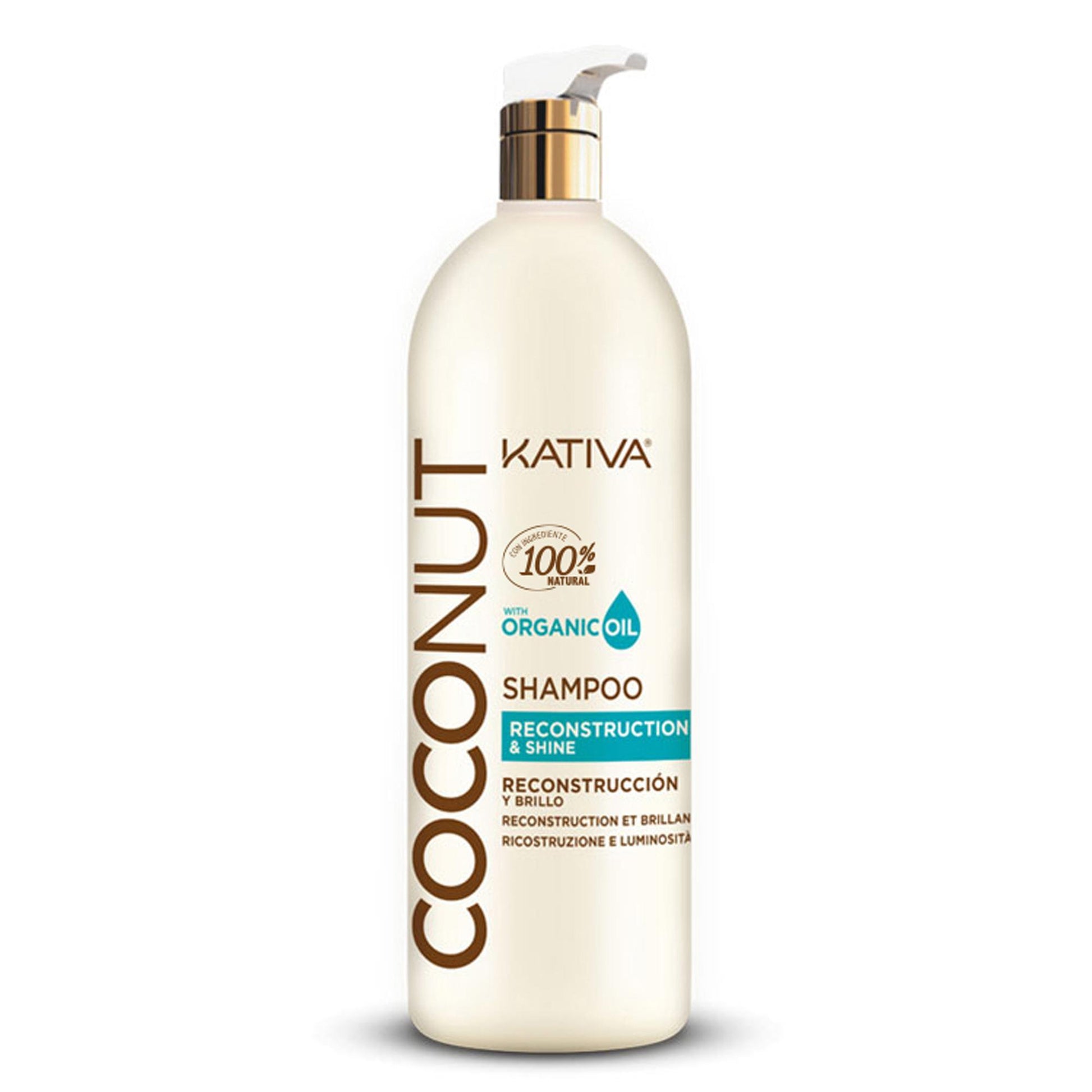 Kativa Coconut Shampoo Reconstruction Shine - 1000ml