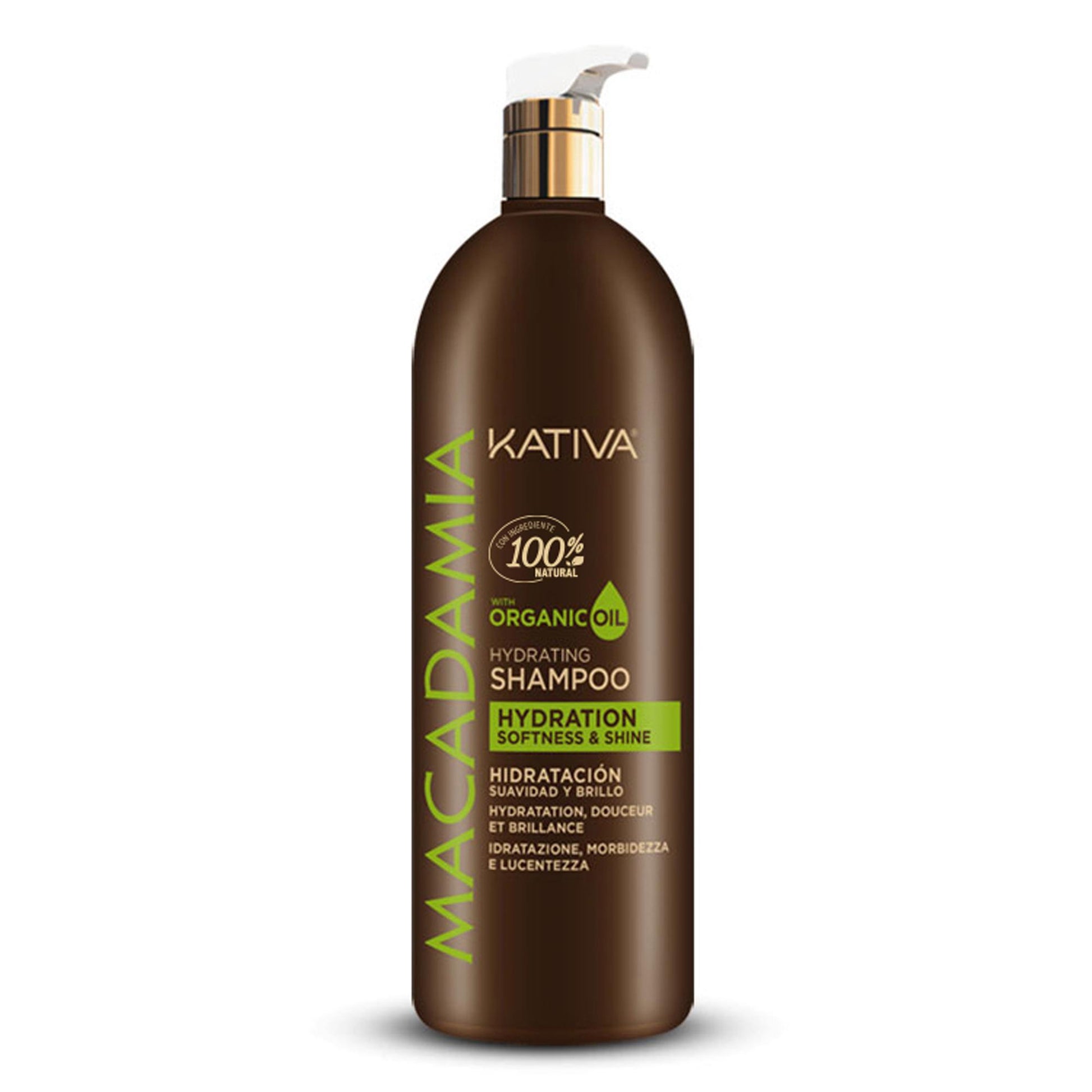 Kativa Macadamia Shampoo Hydration Shine - 1000ml