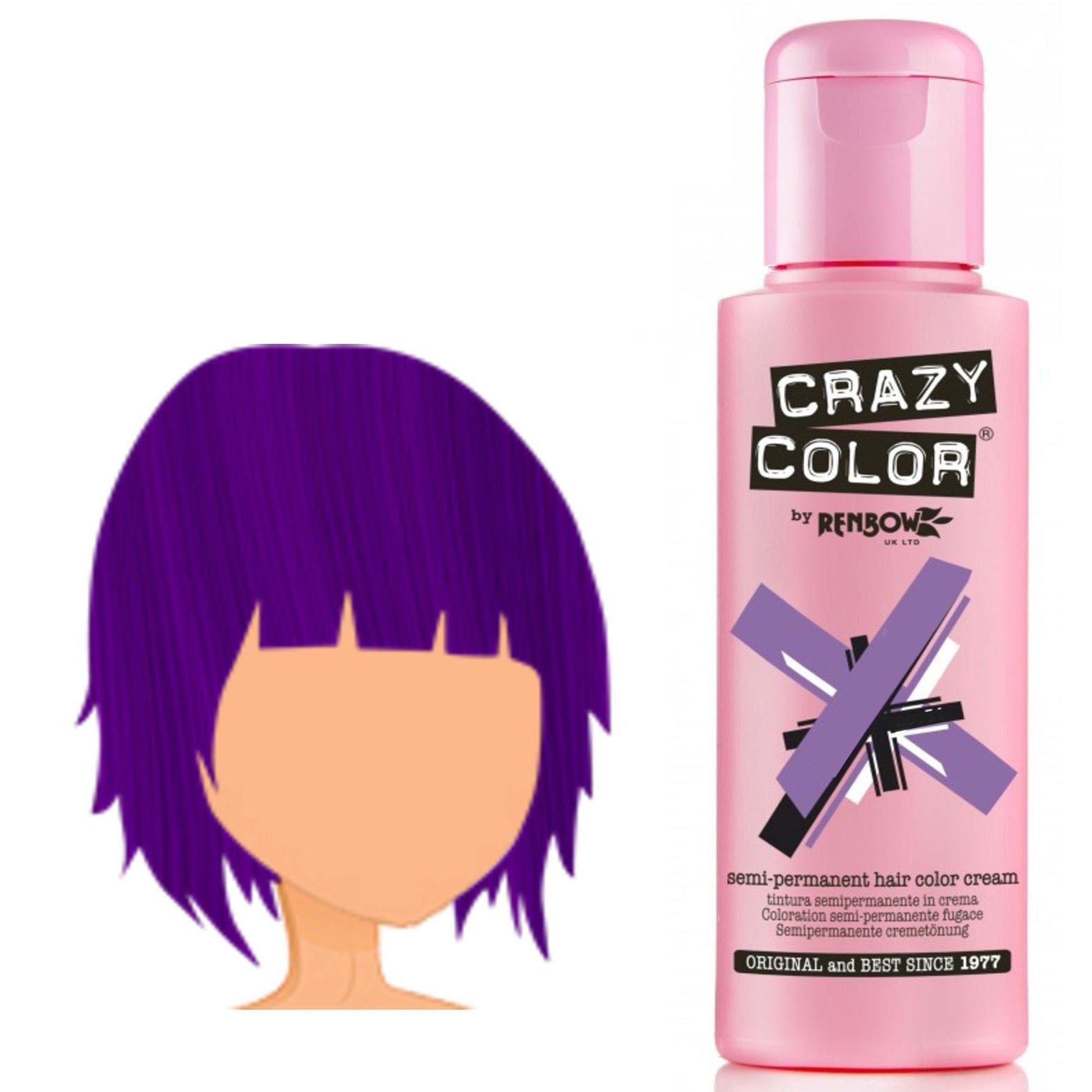 Crazy Color Tintura per Capelli Semipermanente - 043 Violette