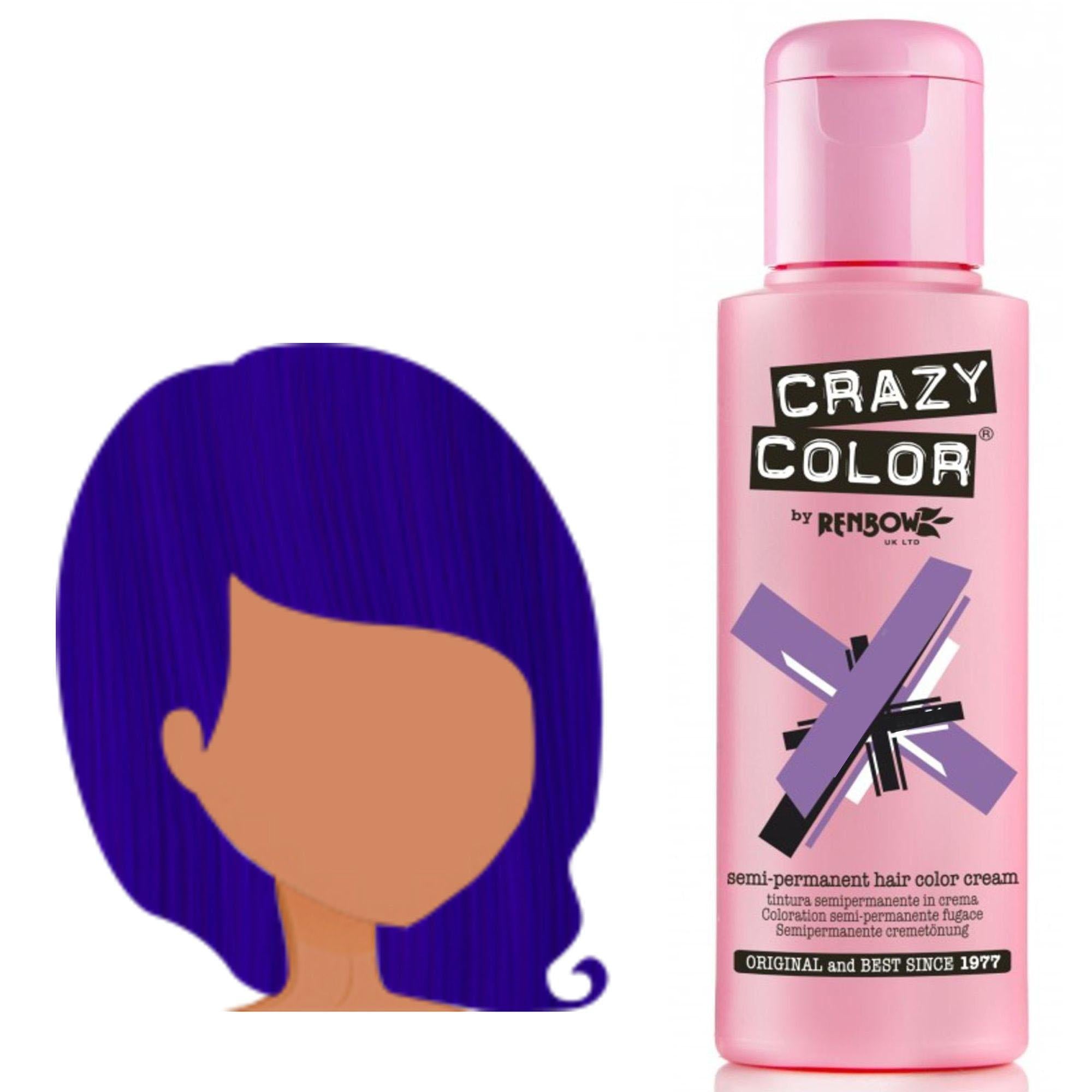 Crazy Color Tintura per Capelli Semipermanente - 044 Capri Blue