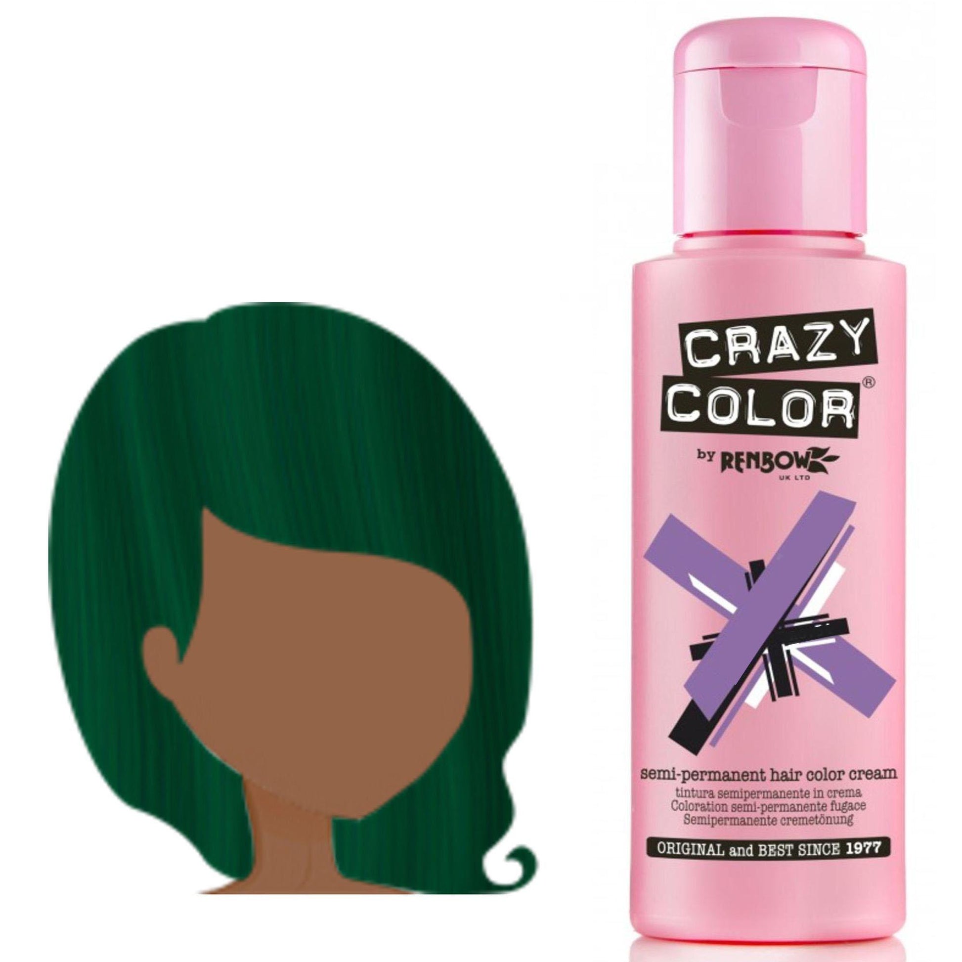 Crazy Color Tintura per Capelli Semipermanente - 046 Pine Green