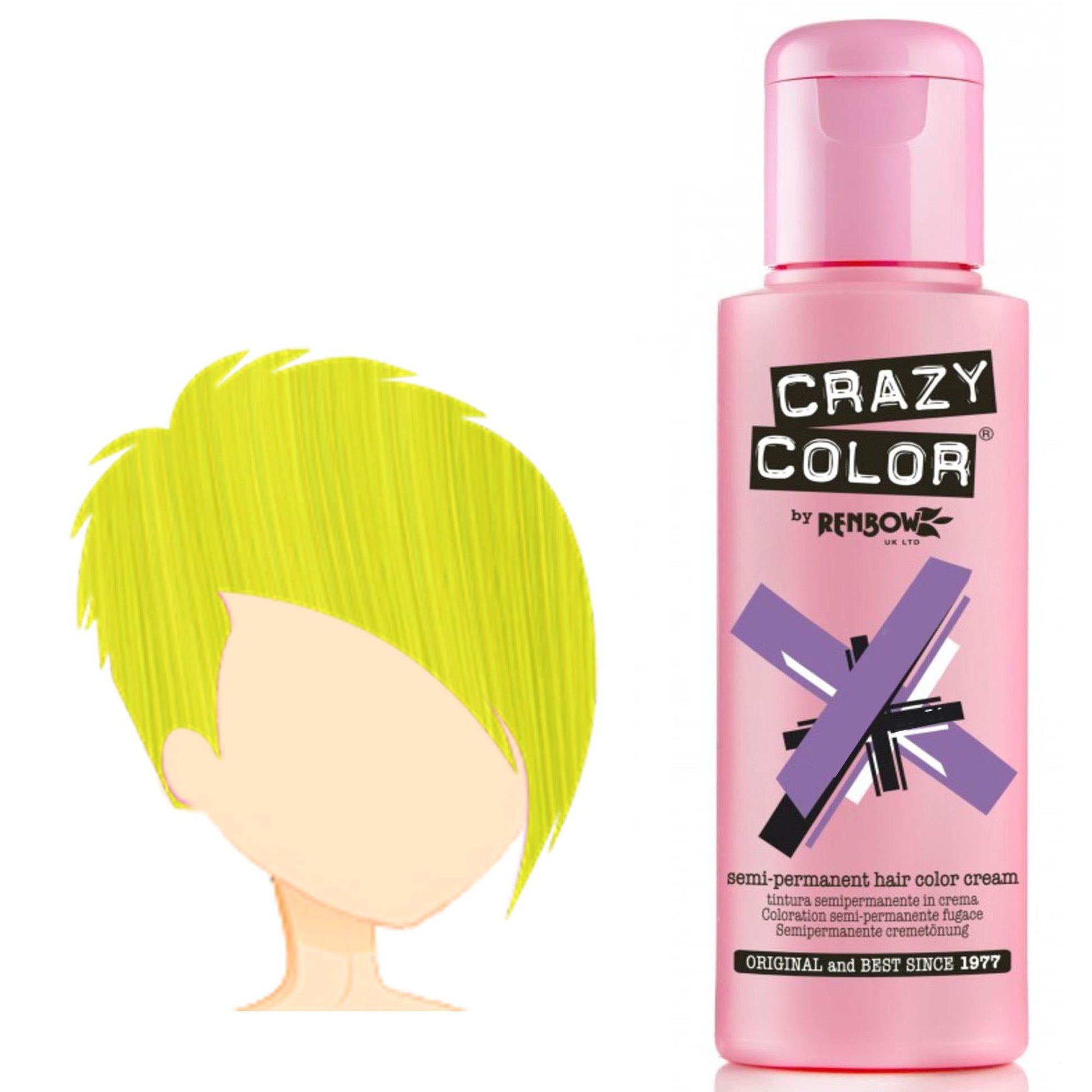 Crazy Color Tintura per Capelli Semipermanente - 049 Canary Yellow