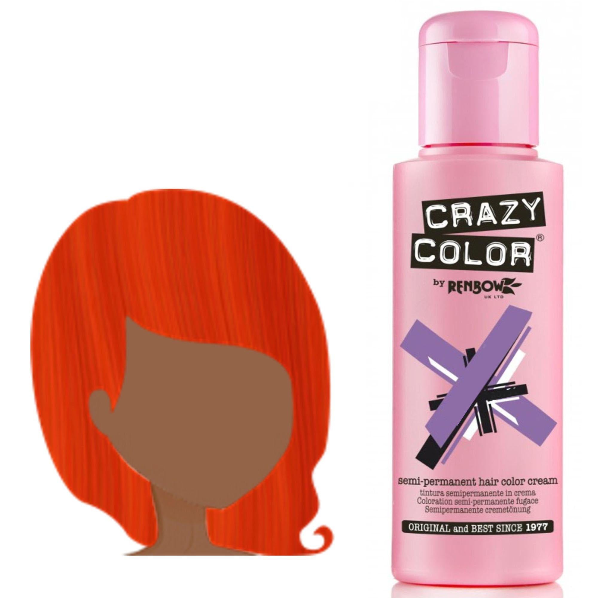 Crazy Color Tintura per Capelli Semipermanente - 057 Coral Red