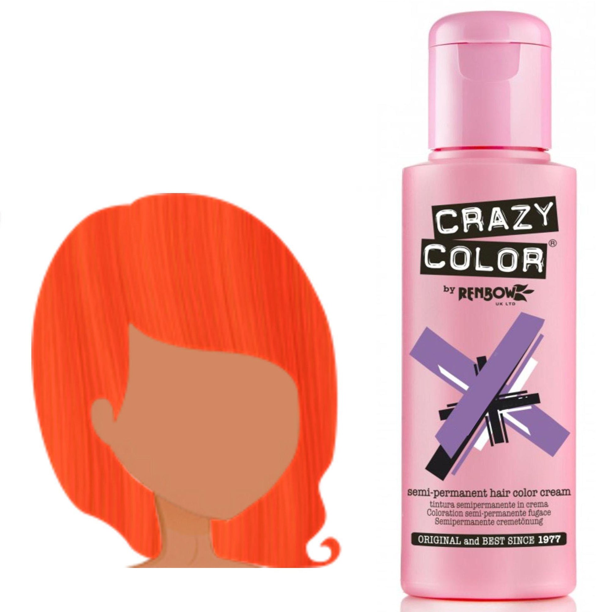 Crazy Color Tintura per Capelli Semipermanente - 060 Orange
