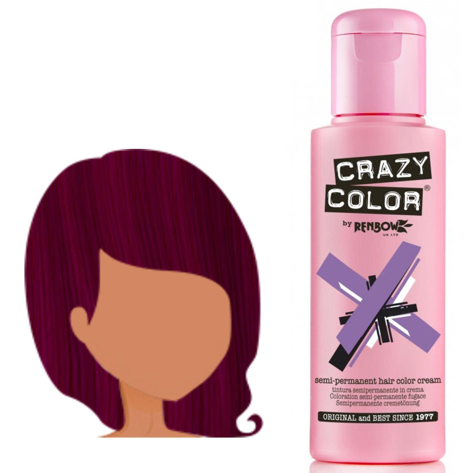 Crazy Color Tintura per Capelli Semipermanente - 061 Burgundy