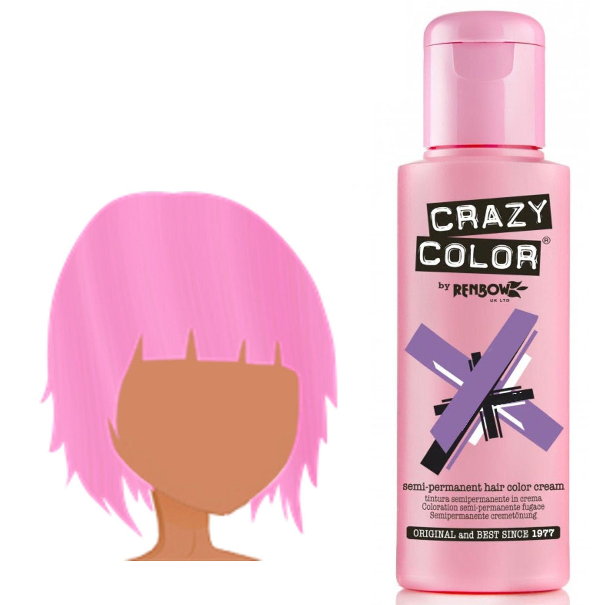 Crazy Color Tintura per Capelli Semipermanente - 065 Candy Floss