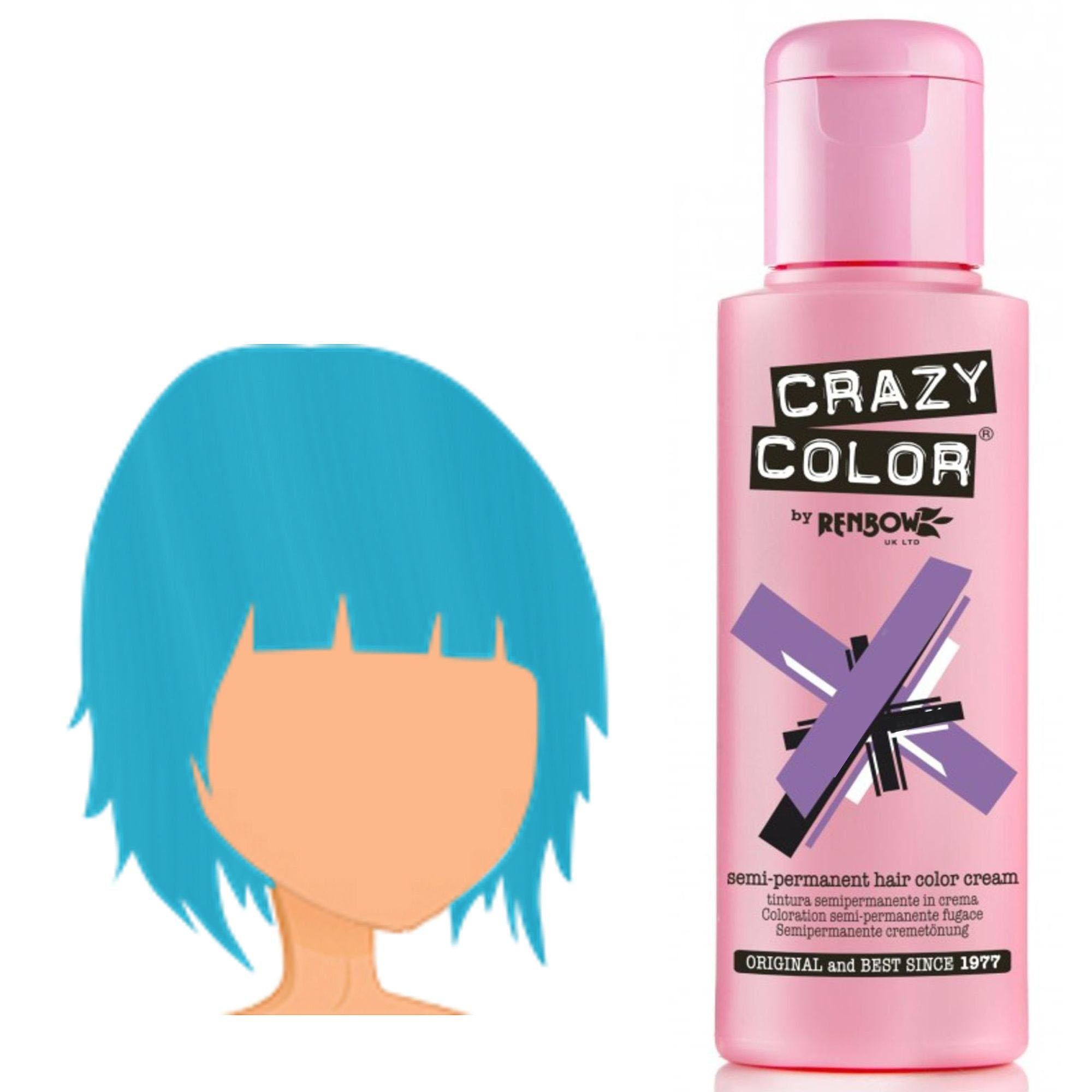 Crazy Color Tintura per Capelli Semipermanente - 067 Blue Jade
