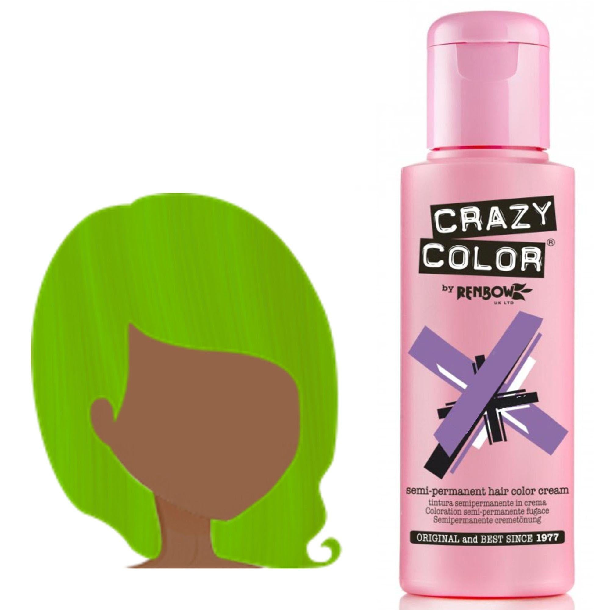Crazy Color Tintura per Capelli Semipermanente - 068 Lime Twist