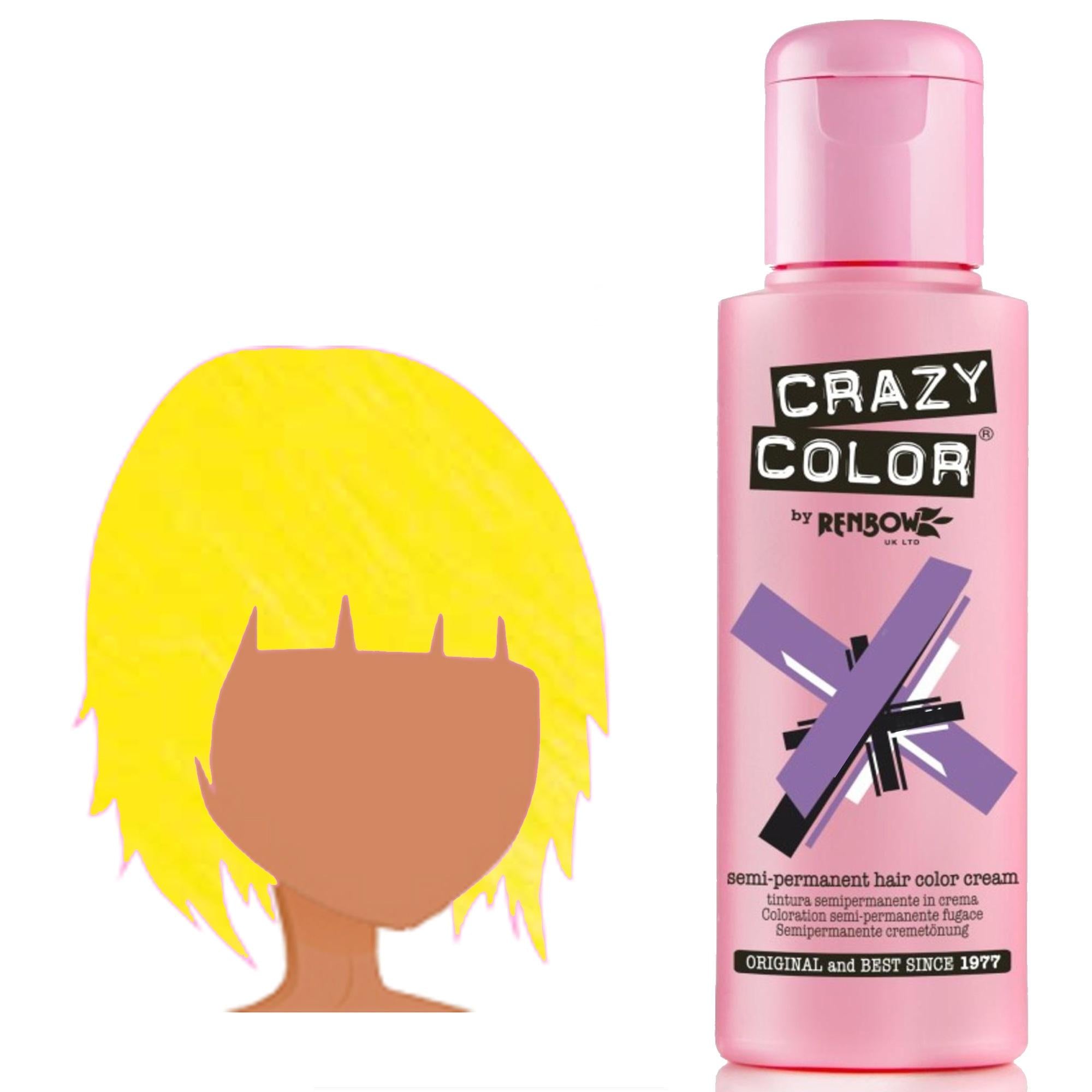 Crazy Color Tintura per Capelli Semipermanente - 077 UV Caution