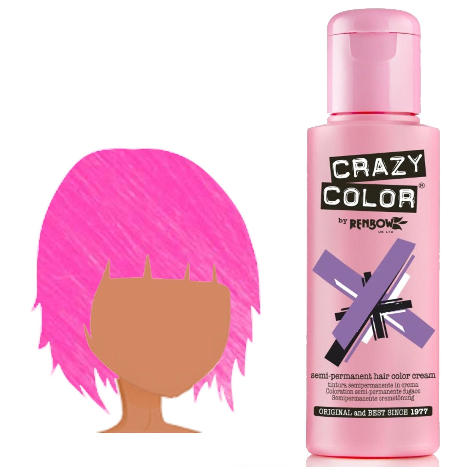 Crazy Color Tintura per Capelli Semipermanente - 078 UV Rebel