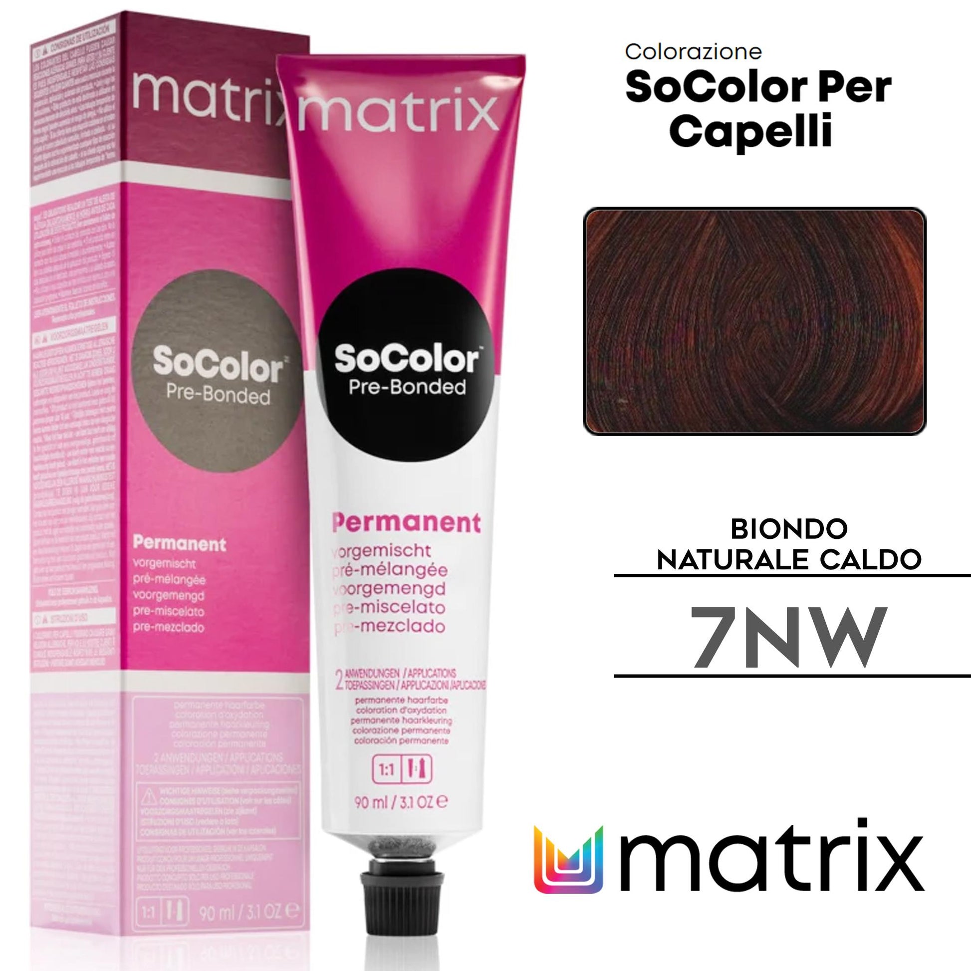 Matrix Socolor Pre-Bonded Tintura per Capelli - 7NW