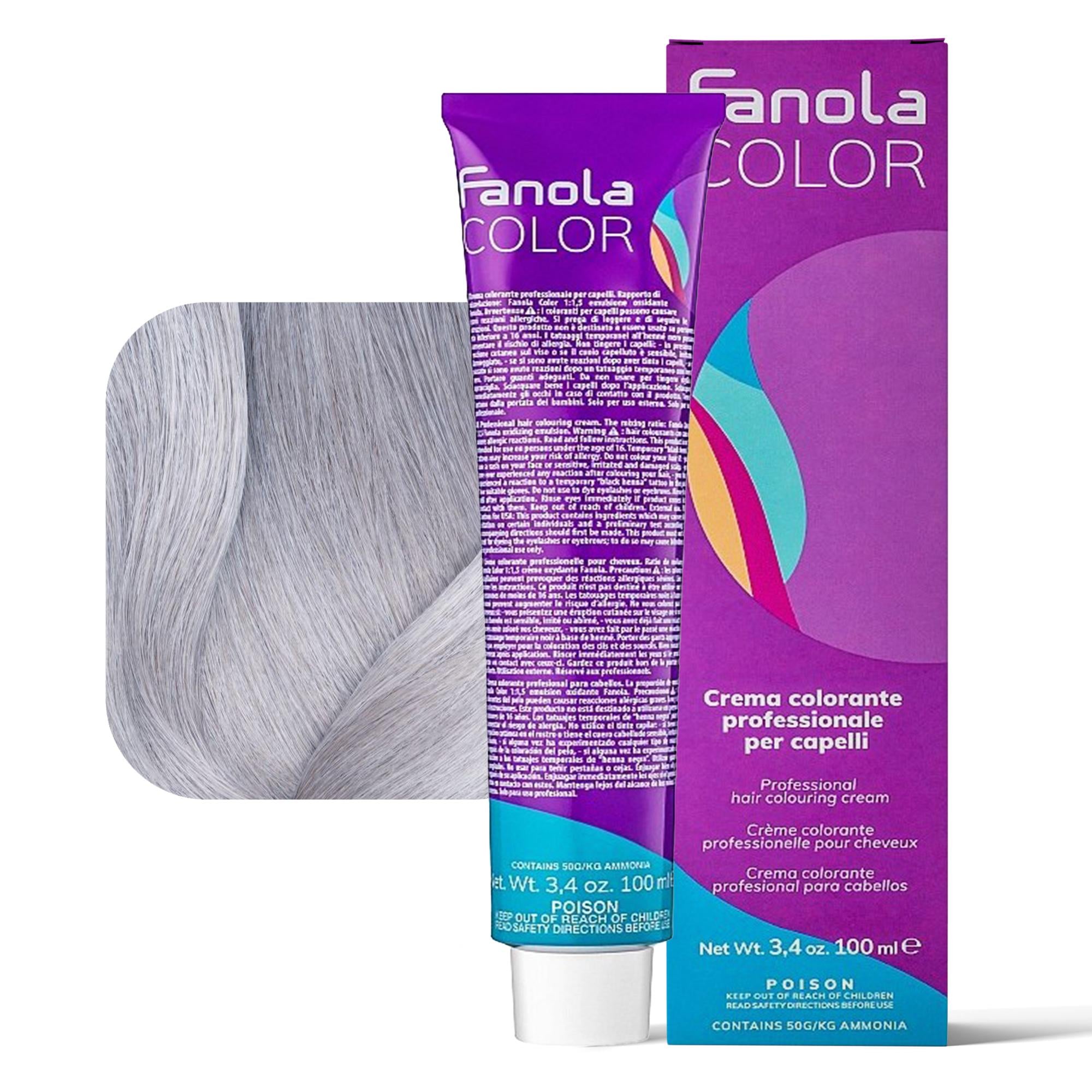 Fanola Color Tintura per Capelli 100ml - Toner Argento