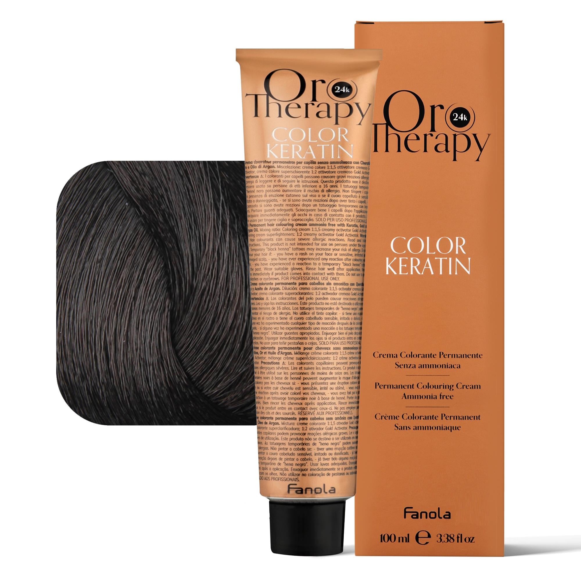 Fanola Oro Therapy Tintura per Capelli - 4.14