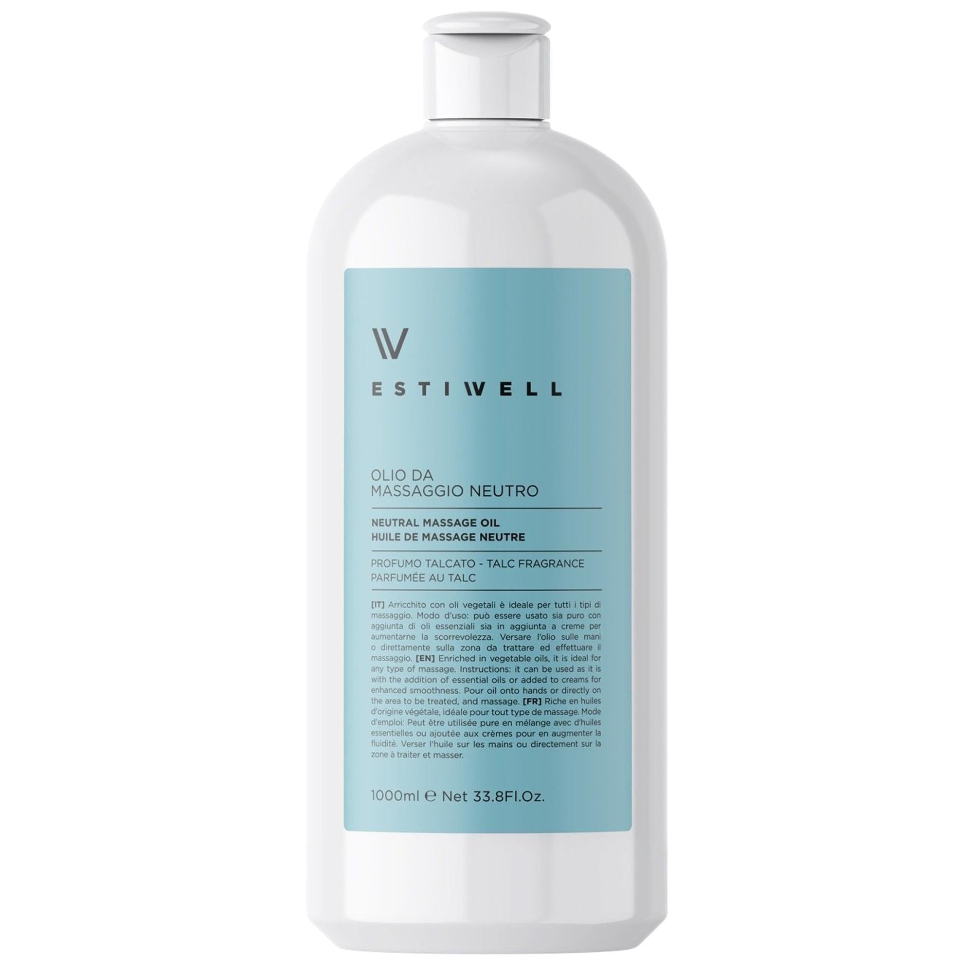 Estiwell Olio Massaggio Neutro 1000ml - Talco