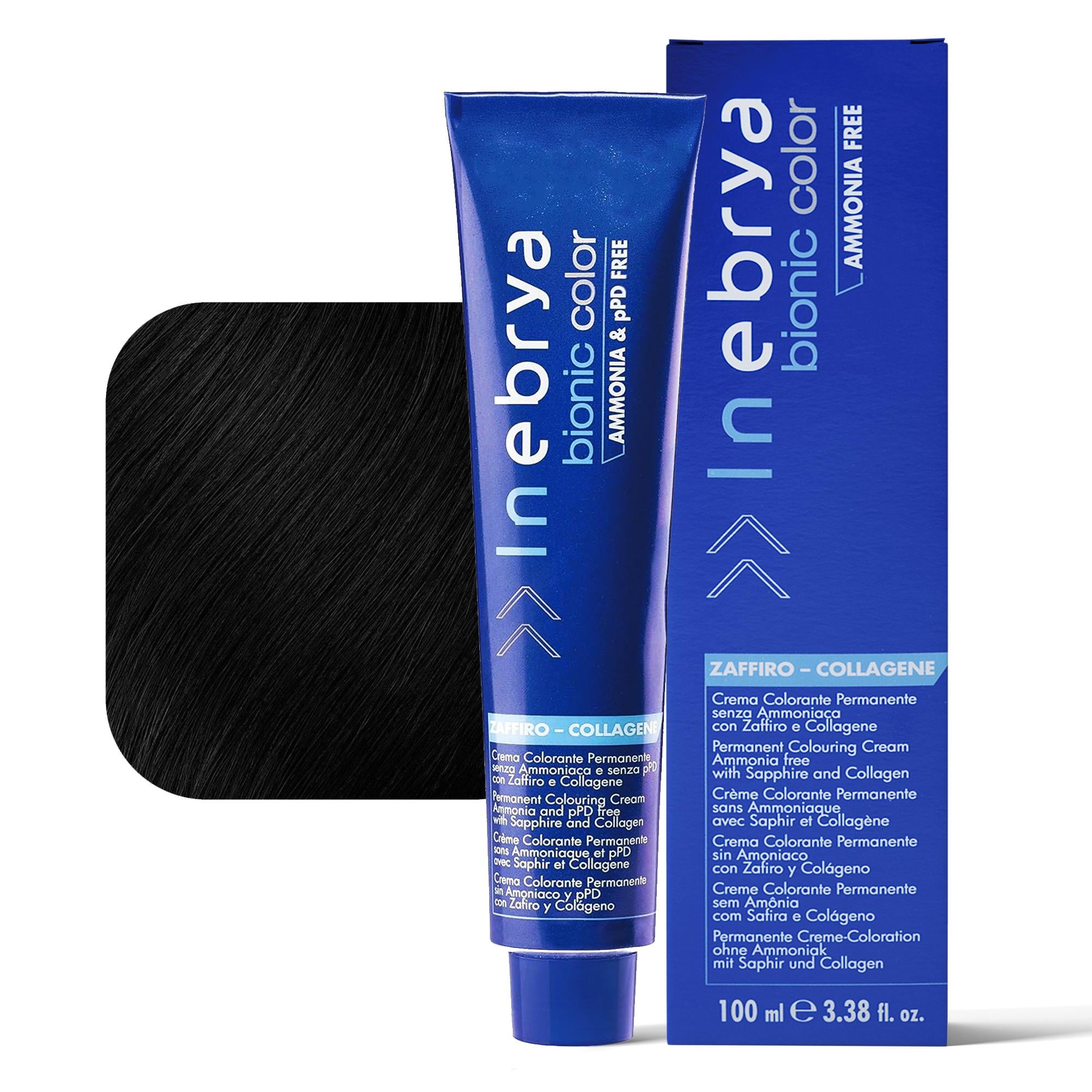 Inebrya Bionic Color Tintura per Capelli 100ml - 1.0