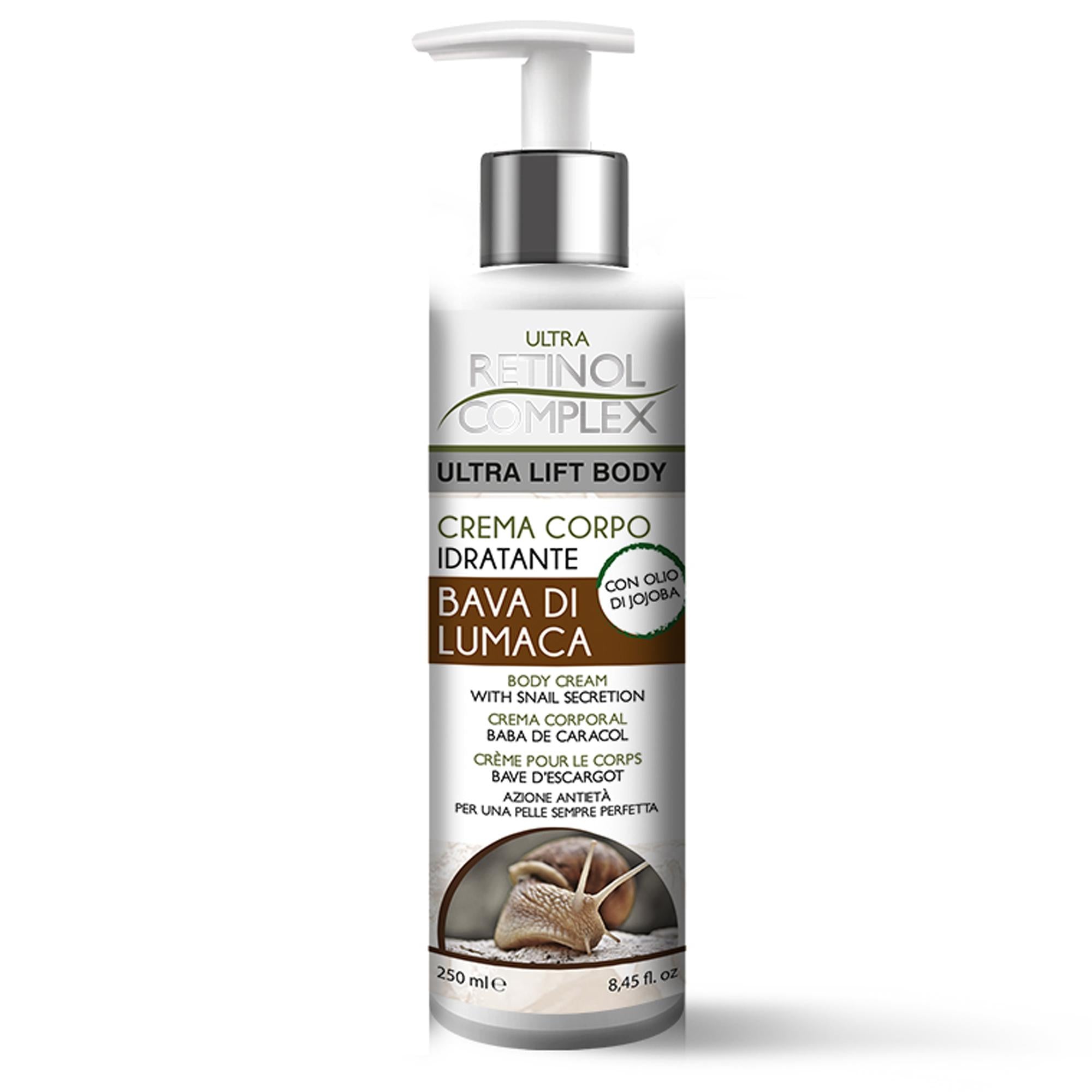 Ultra Retinol Complex Crema Corpo Idratante con Bava di Lumaca - 250ml