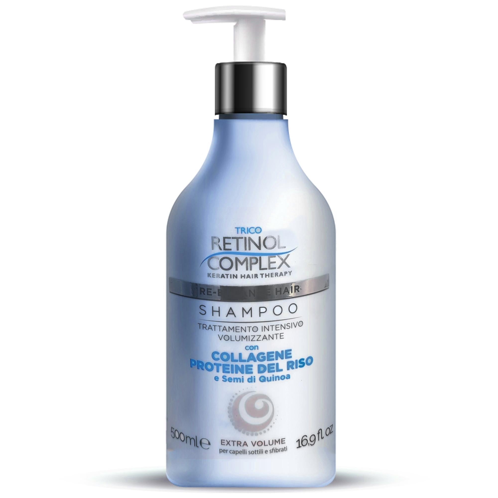Trico Retinol Complex Shampoo Volumizzante con Collagene e Semi di Quinoa - 500ml