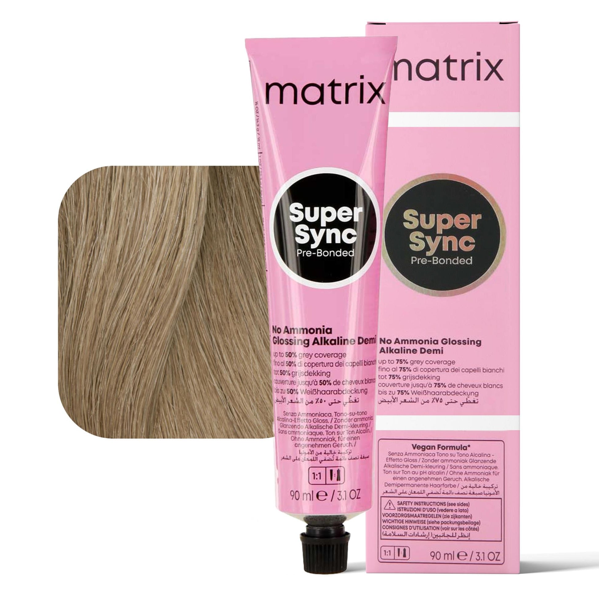 Matrix Super Sync Tono su Tono Tintura 90ml - 8A