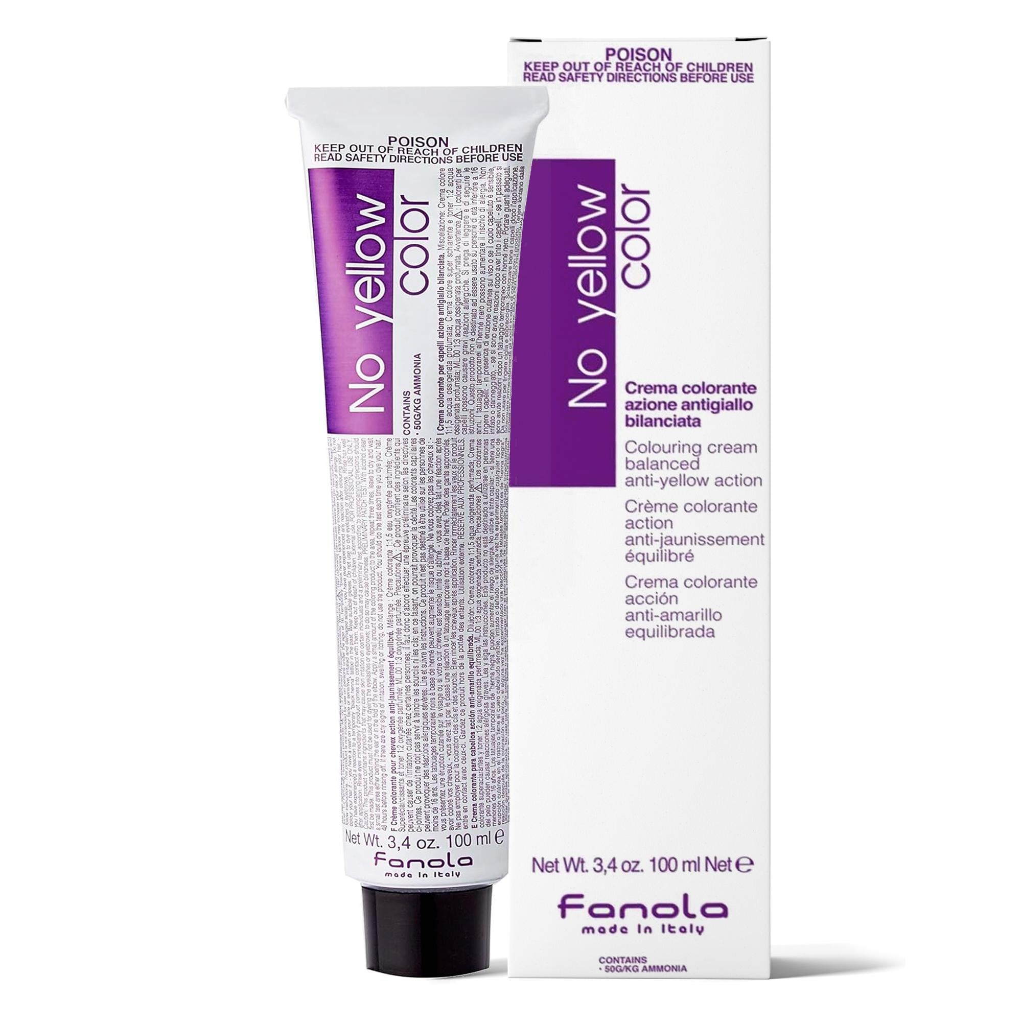 Fanola No Yellow Color Antigiallo Tintura per Capelli - 100ml