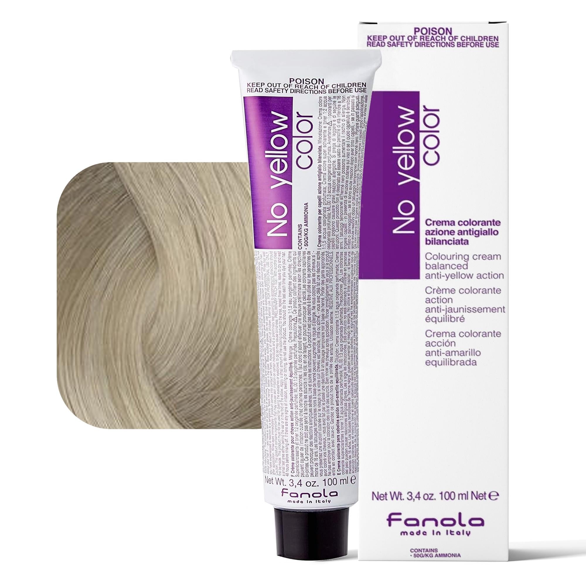 Fanola No Yellow Color Antigiallo Tintura per Capelli 100ml - 10.ICE
