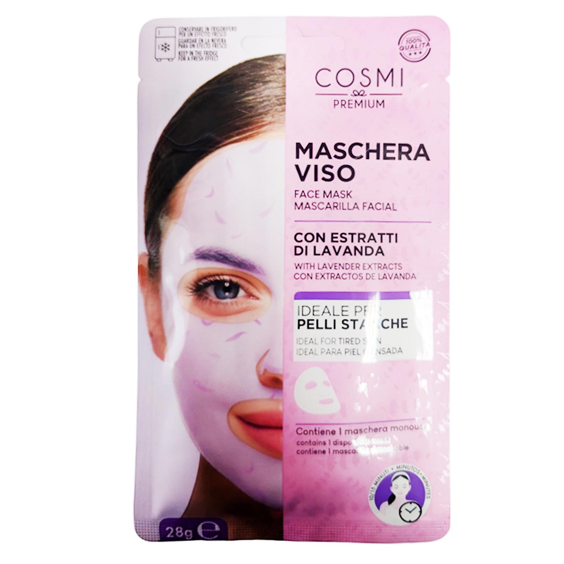 Cosmi Maschera Viso in Tessuto - Estratti di Lavanda