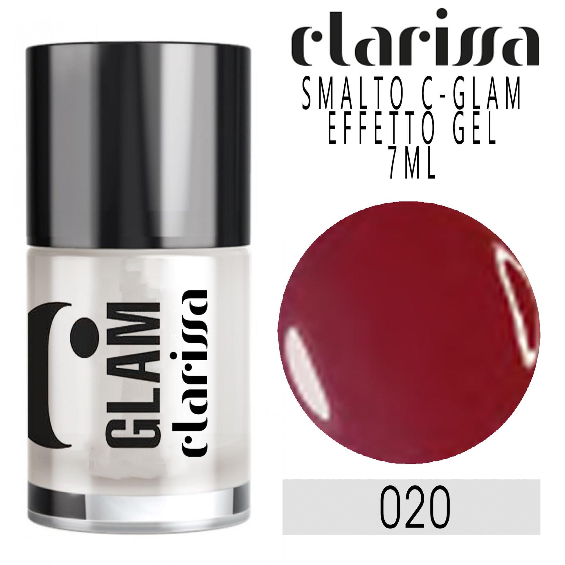Clarissa C-Glam - Smalto Effetto Gel 7ml - 020