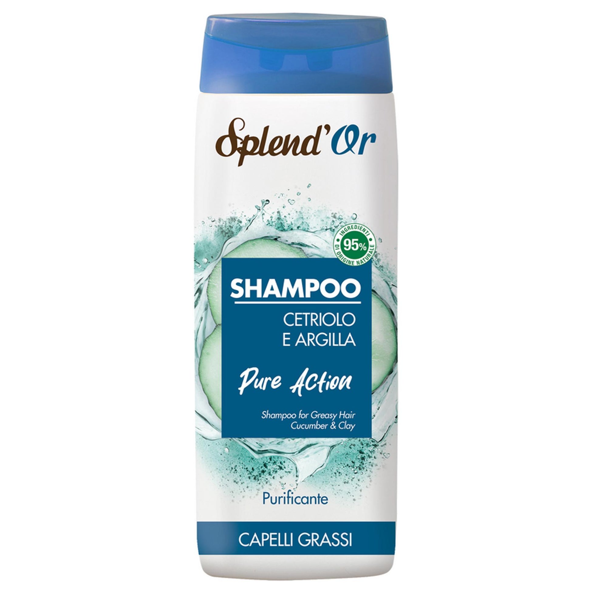 Splendor Shampoo Pure Action 300ml - Cetriolo e Argilla