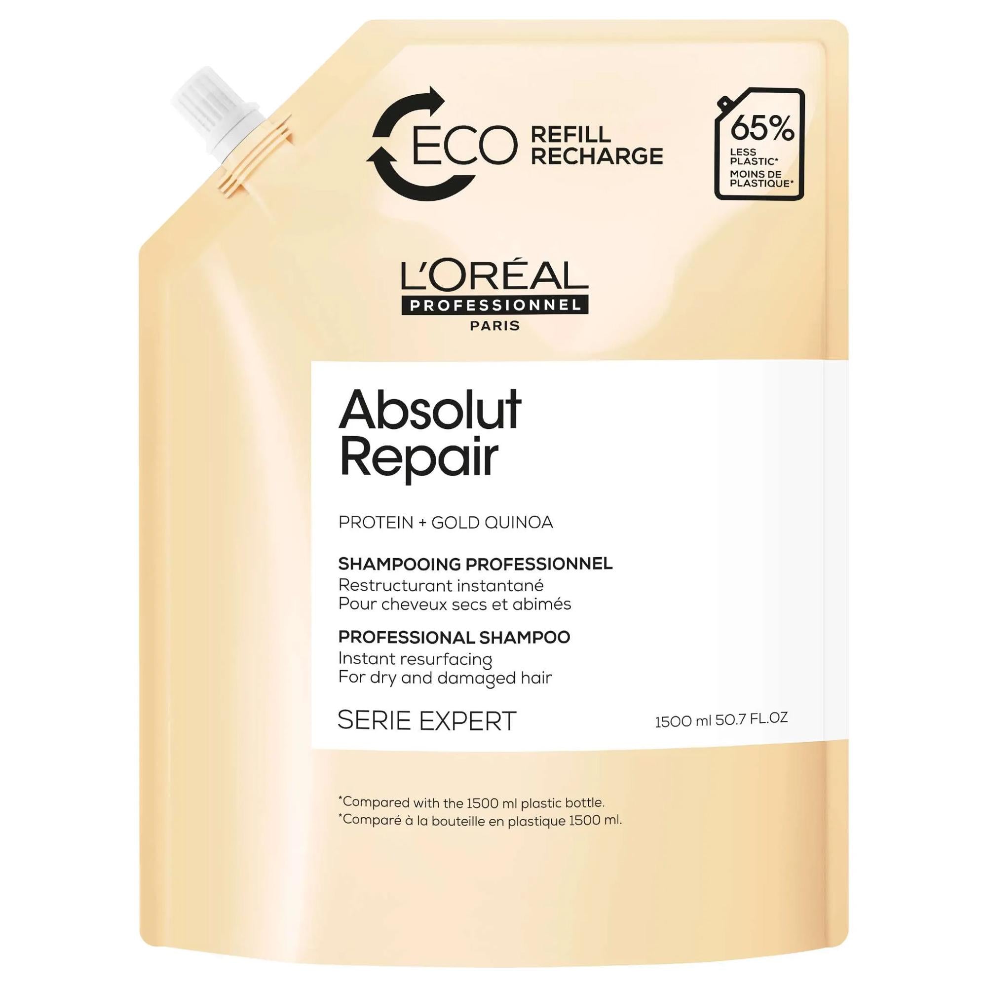 Loreal Expert Absolut Repair Shampoo Capelli Molto Sfibrati - Ricarica 1500ml