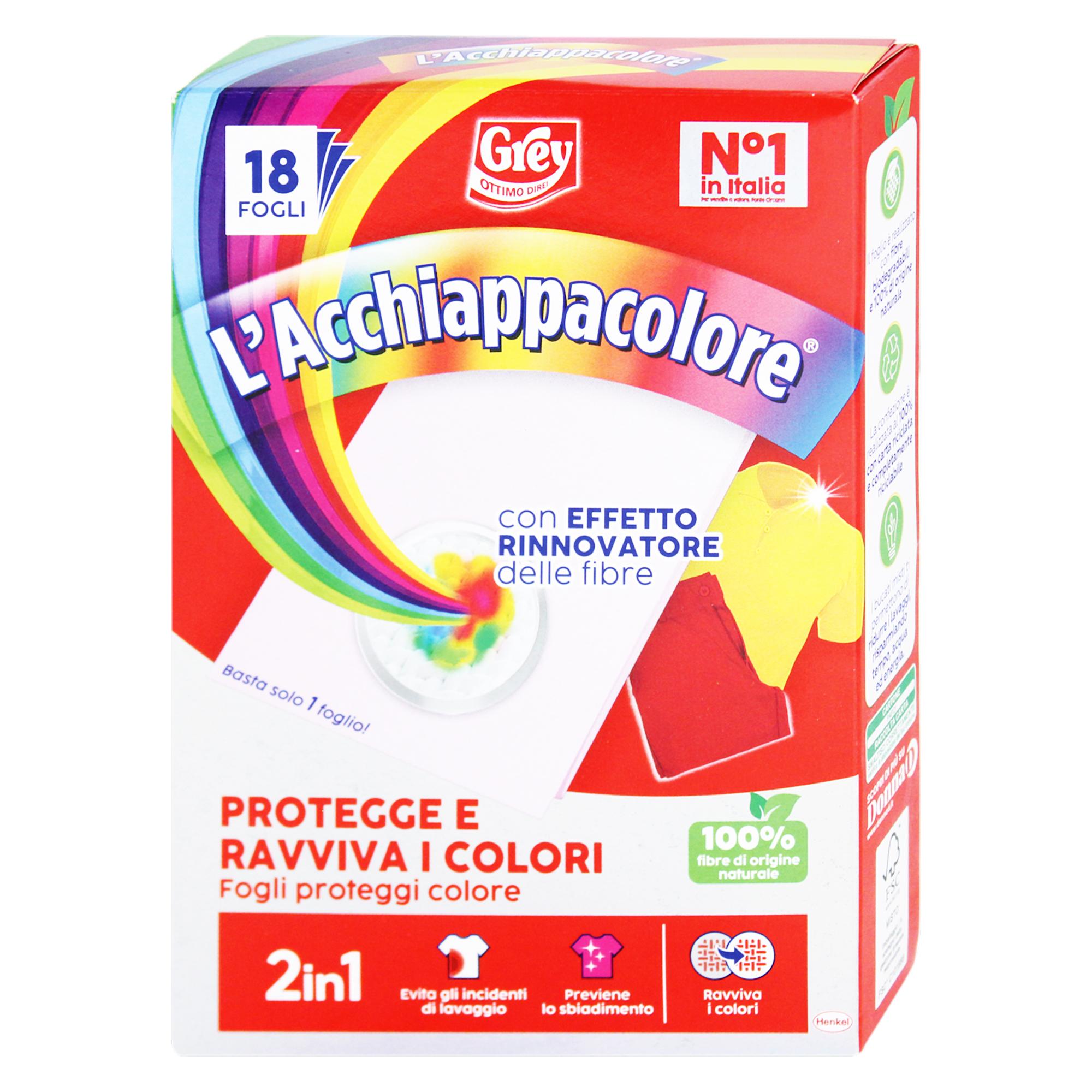 Grey L'Acchiappacolore Ravviva Colori - 18pz