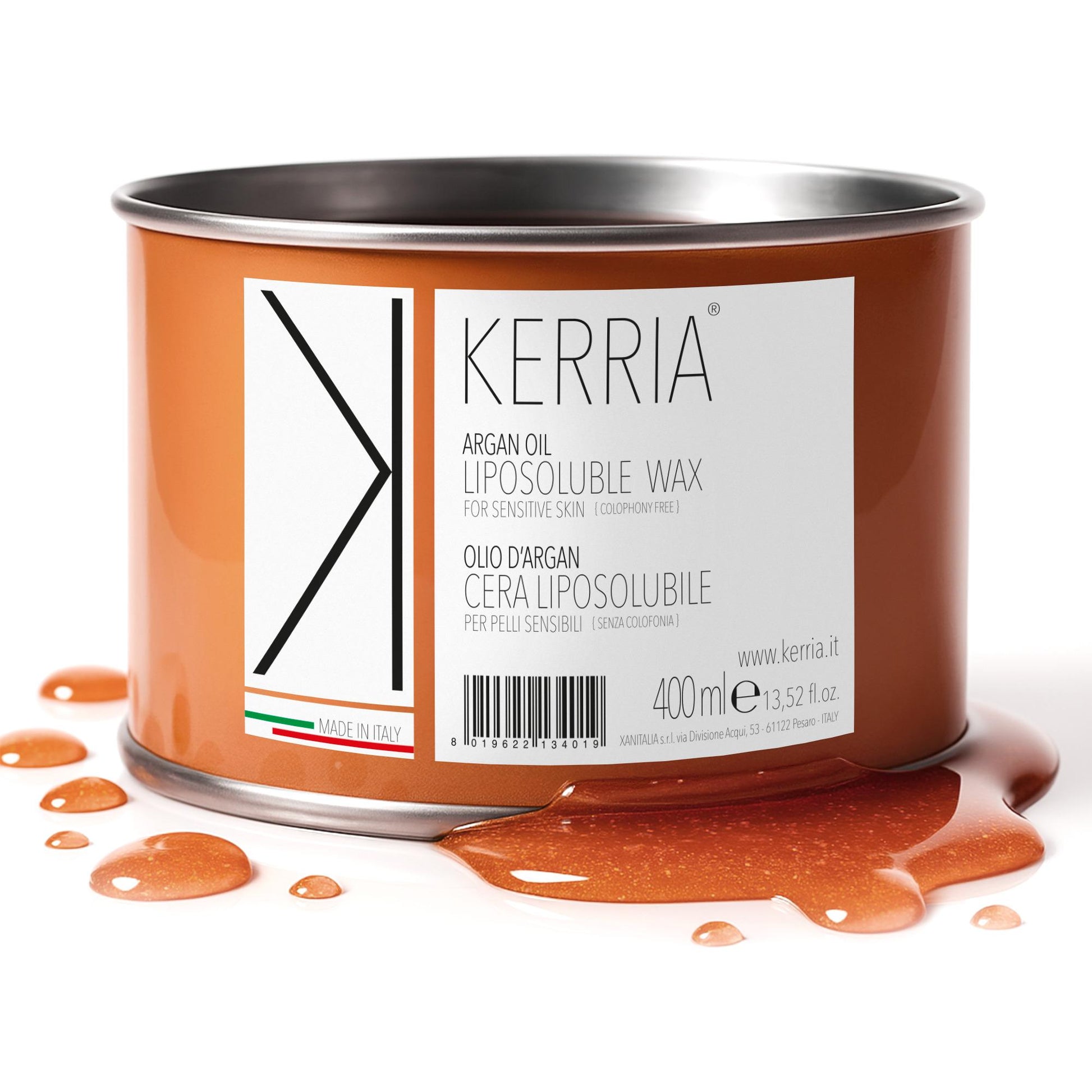 Kerria by Xanitalia Cera Depilatoria Liposolubile 400ml - Olio d'Argan