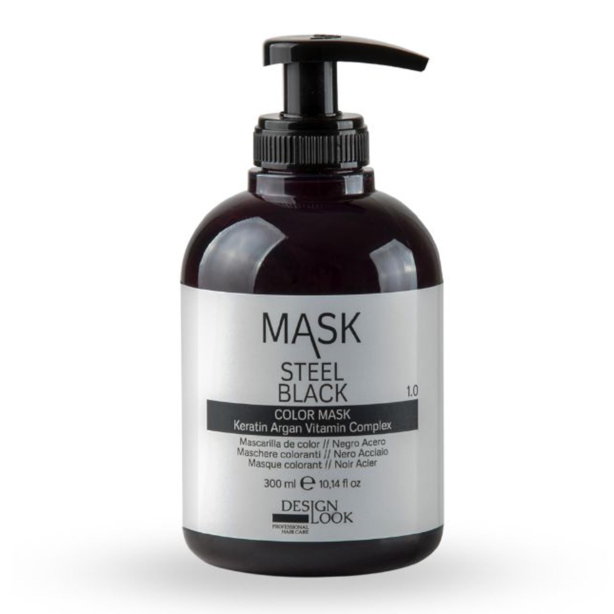 Design Look Maschera Colorante 300ml - Nero Acciaio