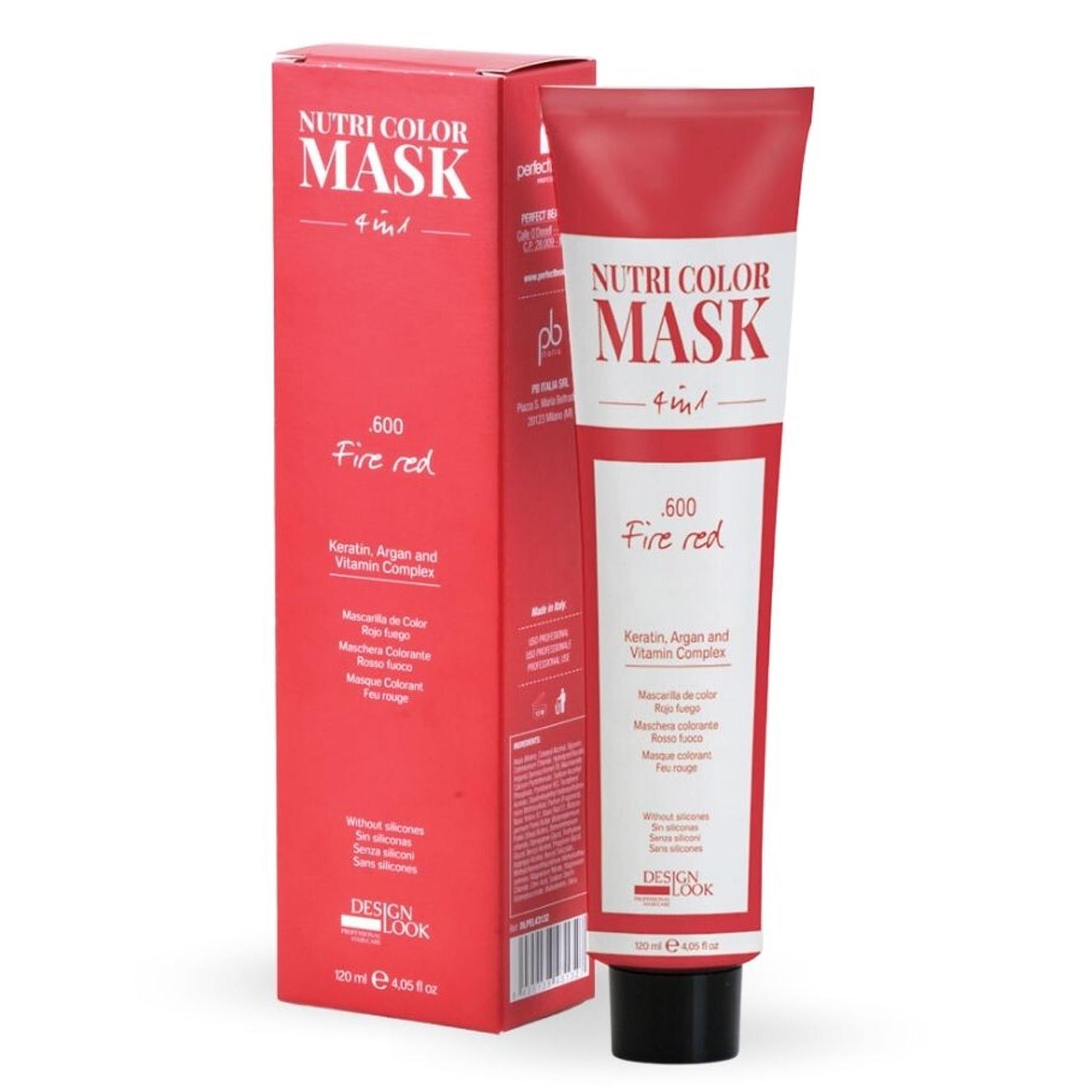 Design Look Nutri Color Mask Maschera Colorante 120ml - Rosso Fuoco