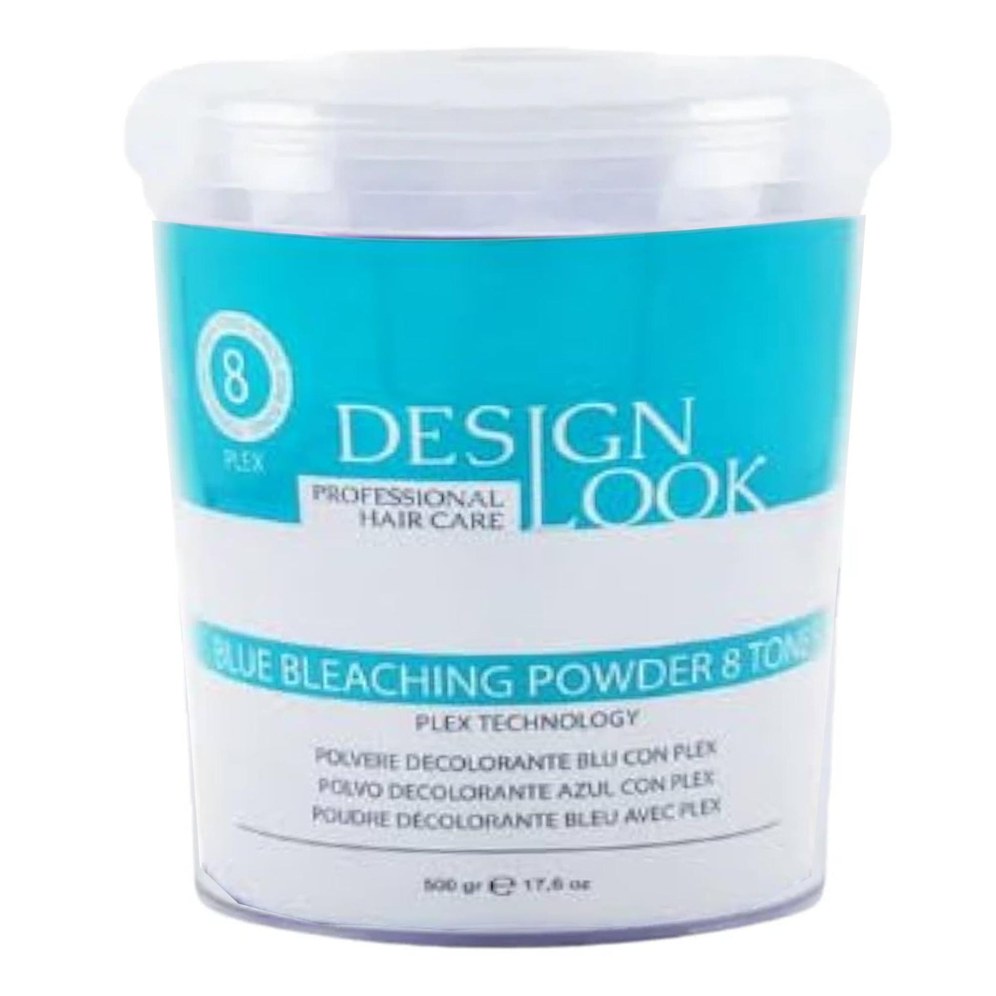 Design Look Decolorante in Polvere Blu Plex 8 Toni - Vaso 500gr
