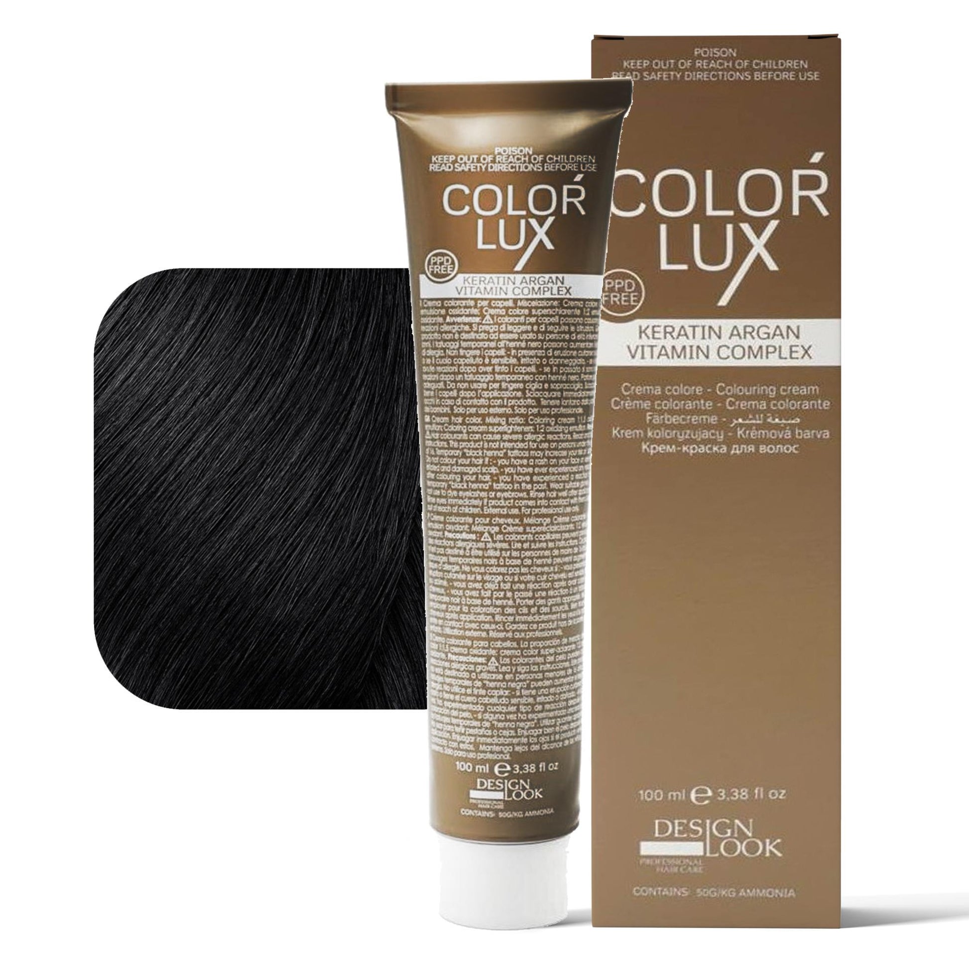 Design Look Color Lux Tintura per Capelli 100ml - 3.0