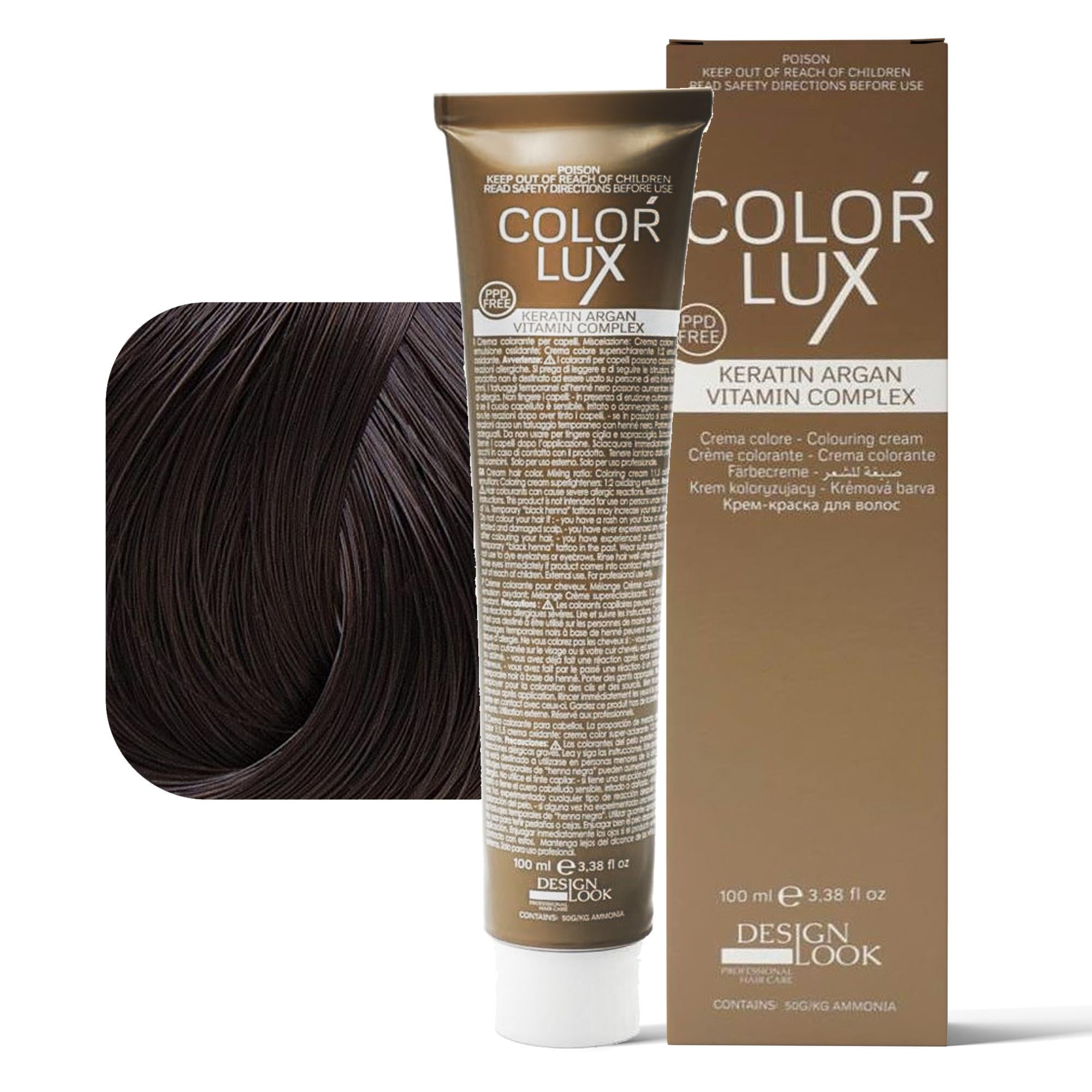 Design Look Color Lux Tintura per Capelli 100ml - 4.5