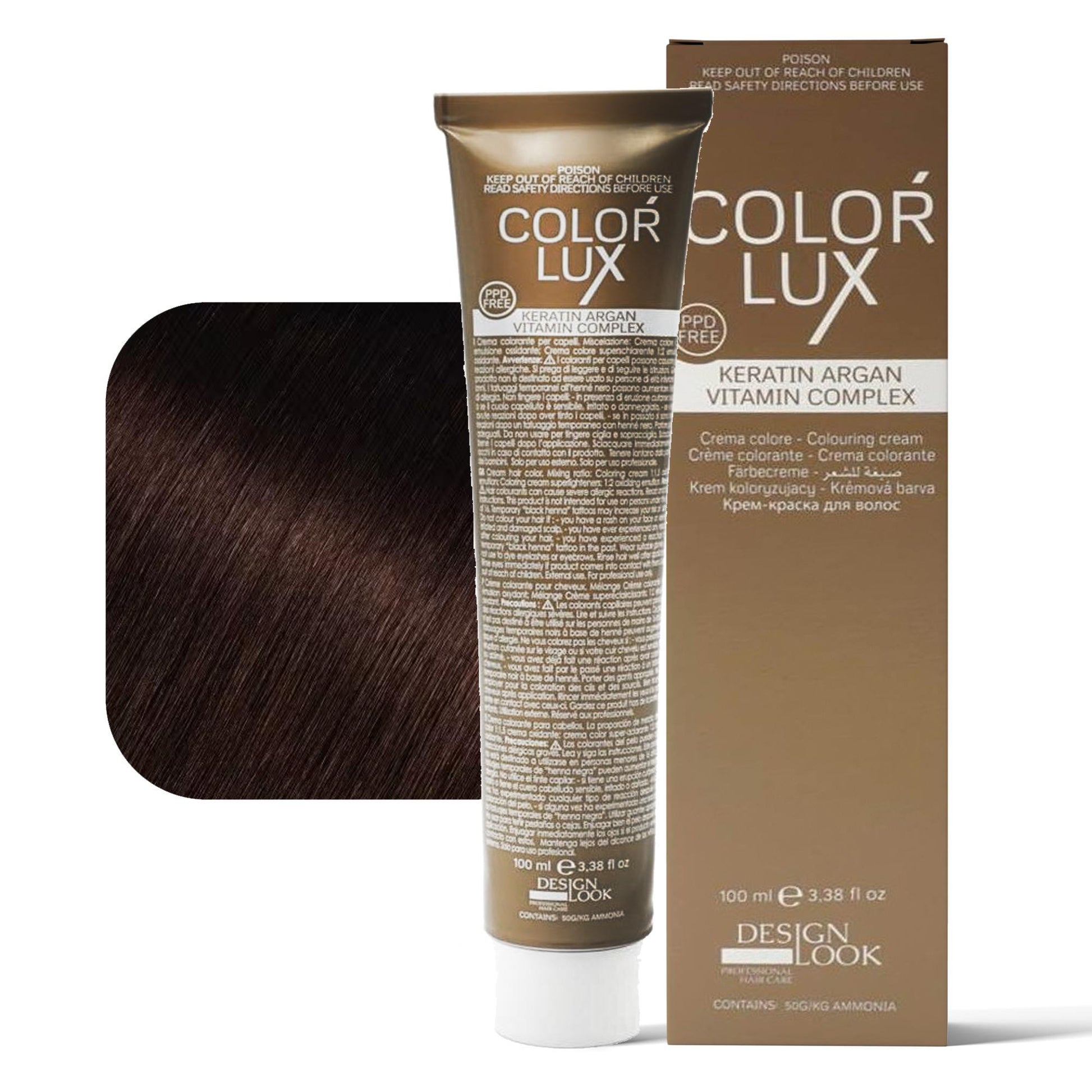 Design Look Color Lux Tintura per Capelli 100ml - 4.8