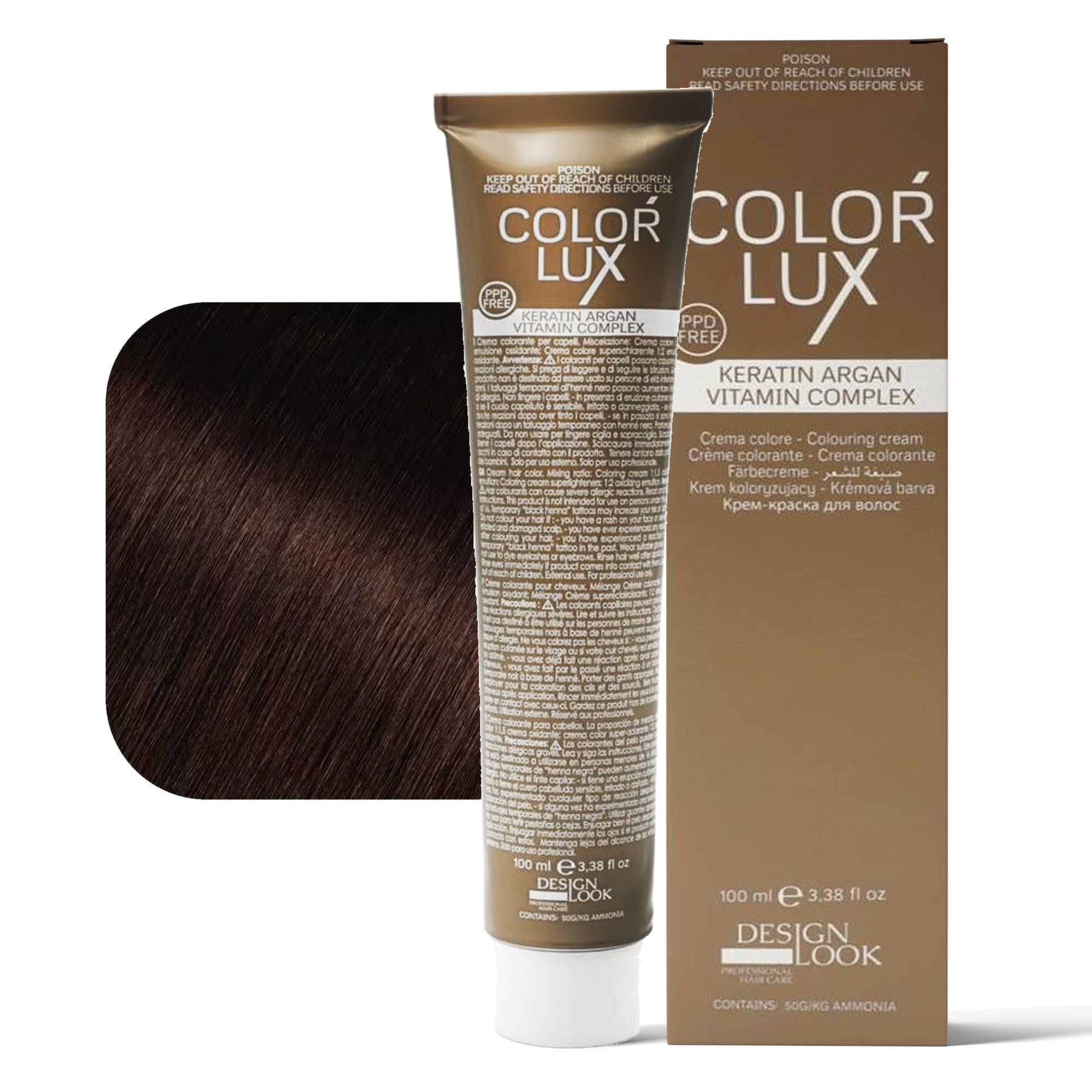 Design Look Color Lux Tintura per Capelli 100ml - 4.8