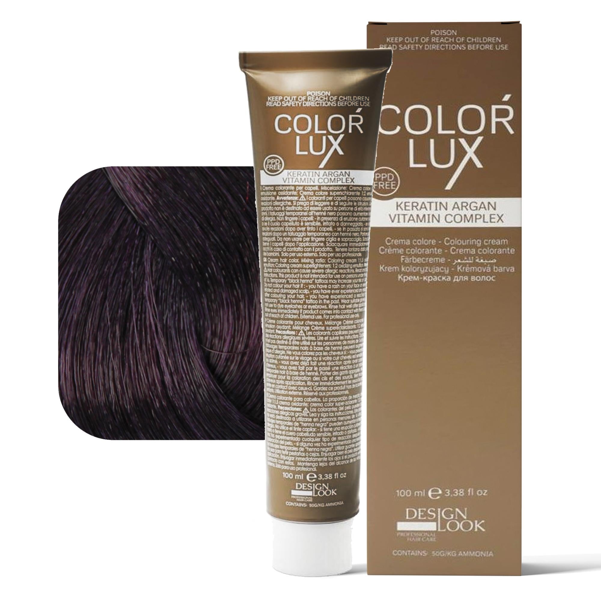 Design Look Color Lux Tintura per Capelli 100ml - 5.22