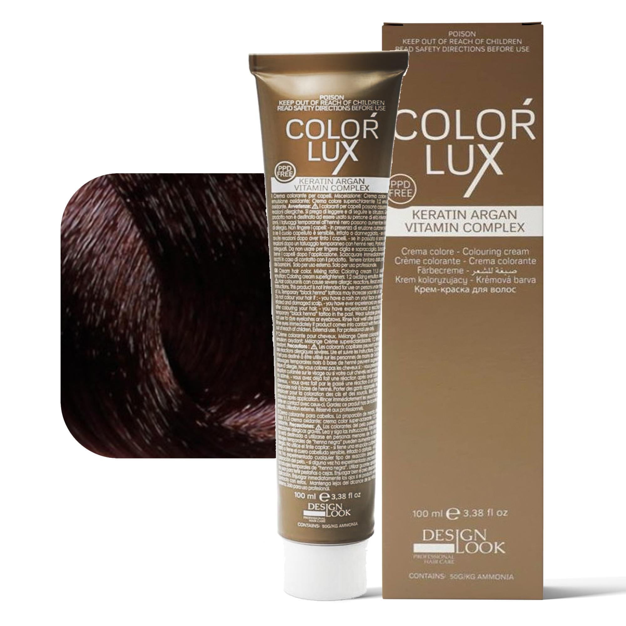 Design Look Color Lux Tintura per Capelli 100ml - 5.44
